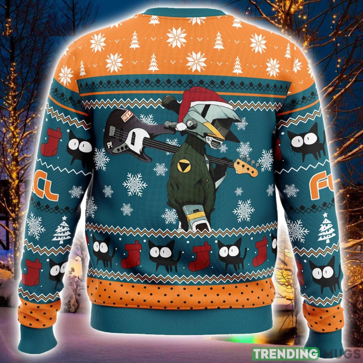 Cool Guitar Canti Fooly Cooly FLCL Ugly Christmas Sweater 3D Printed Men And Women Christmas Hoiliday Gift 3D Sweater Cool Guitar Canti Fooly Cooly FLCL Ugly Christmas Sweater 3D Printed Men And Women Christmas Hoiliday Gift 3D Sweater