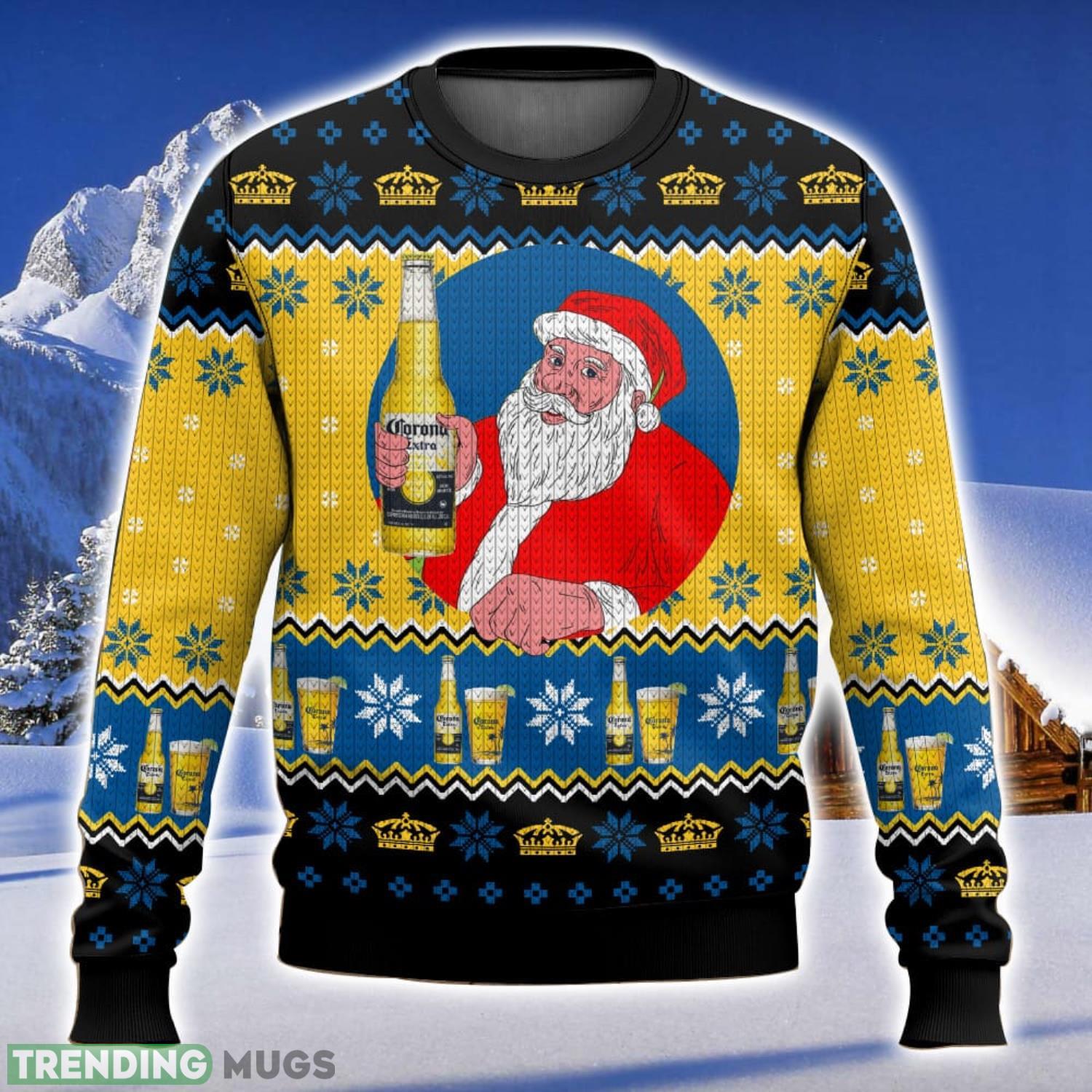 Corona Extra Santa All Over Printed Ugly Christmas Sweater 2023 Christmas Gift Ideas Holiday Gift Product Photo 1 Corona Extra Santa All Over Printed Ugly Christmas Sweater 2023 Christmas Gift Ideas Holiday Gift Product Photo 1