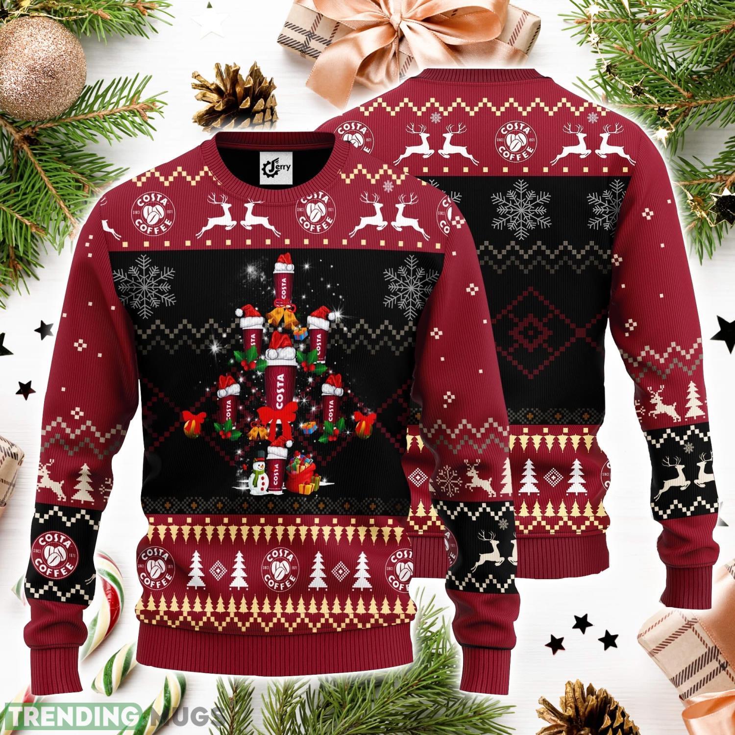 Costa Christmas Tree 3D Ugly Christmas Sweater Unisex Sweater Christmas Gift Product Photo 1 Costa Christmas Tree 3D Ugly Christmas Sweater Unisex Sweater Christmas Gift Product Photo 1