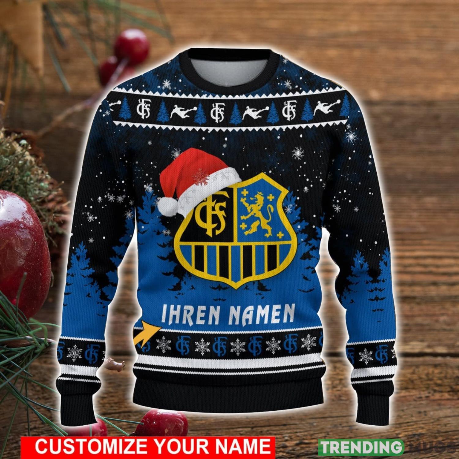 Custom Name 1. FC Saarbrucken Christmas Sweater For Men And Women Ugly Sweater 3D Sweater Custom Name 1. FC Saarbrucken Christmas Sweater For Men And Women Ugly Sweater 3D Sweater