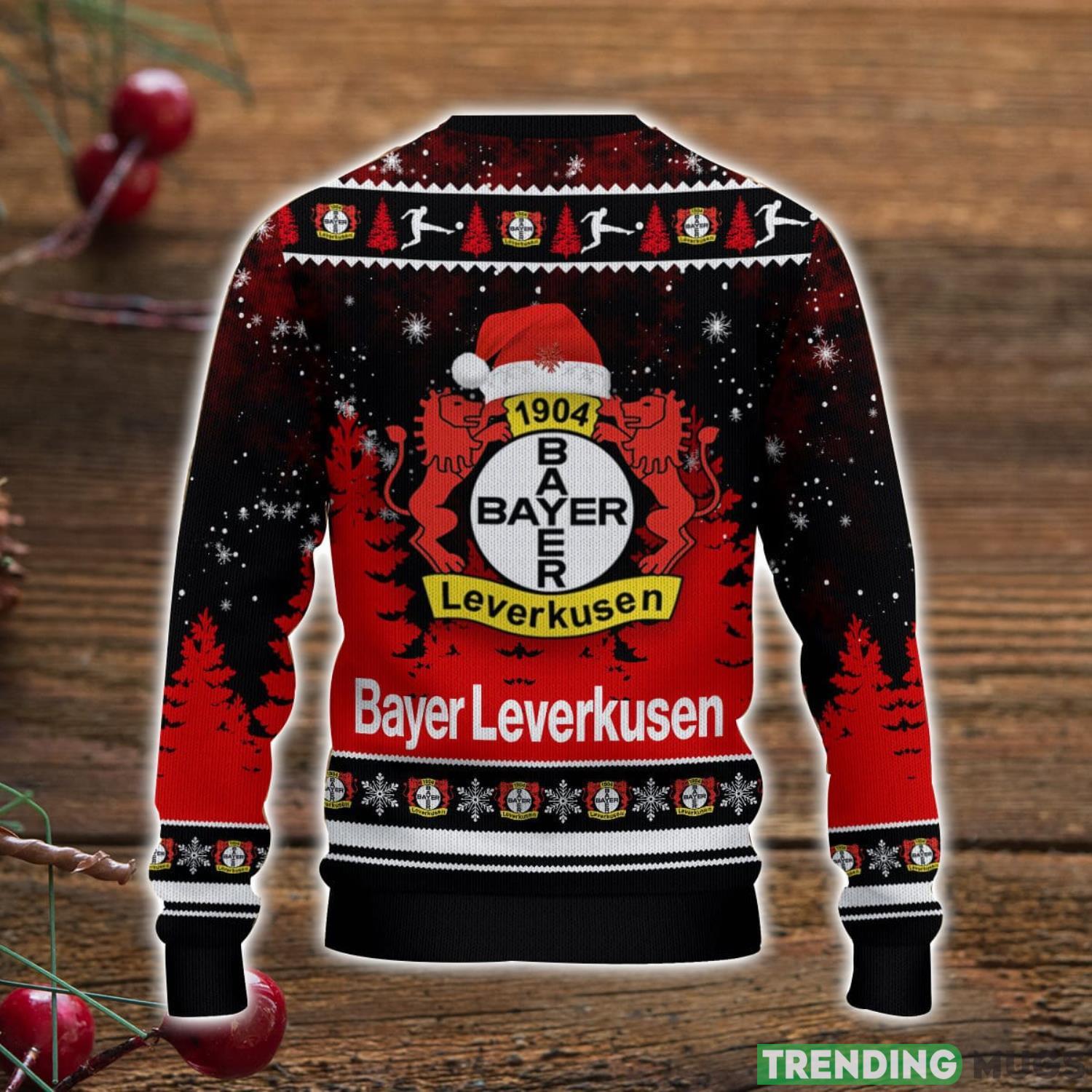 Custom Name Bayer 04 Leverkusen Christmas Sweater For Men And Women Ugly Sweater 3D Sweater Custom Name Bayer 04 Leverkusen Christmas Sweater For Men And Women Ugly Sweater 3D Sweater