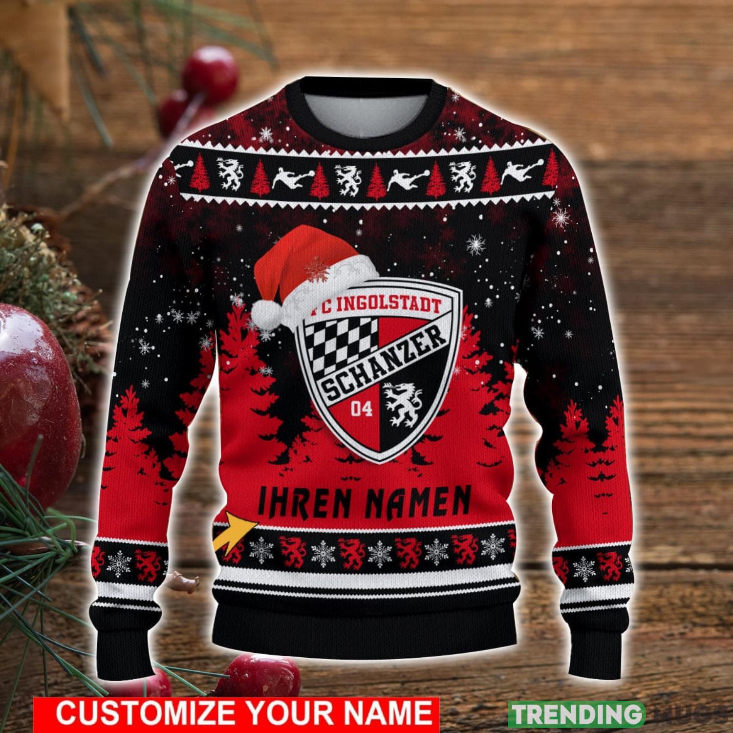 Custom Name FC Ingolstadt Christmas Sweater For Men And Women Ugly Sweater 3D Sweater Custom Name FC Ingolstadt Christmas Sweater For Men And Women Ugly Sweater 3D Sweater