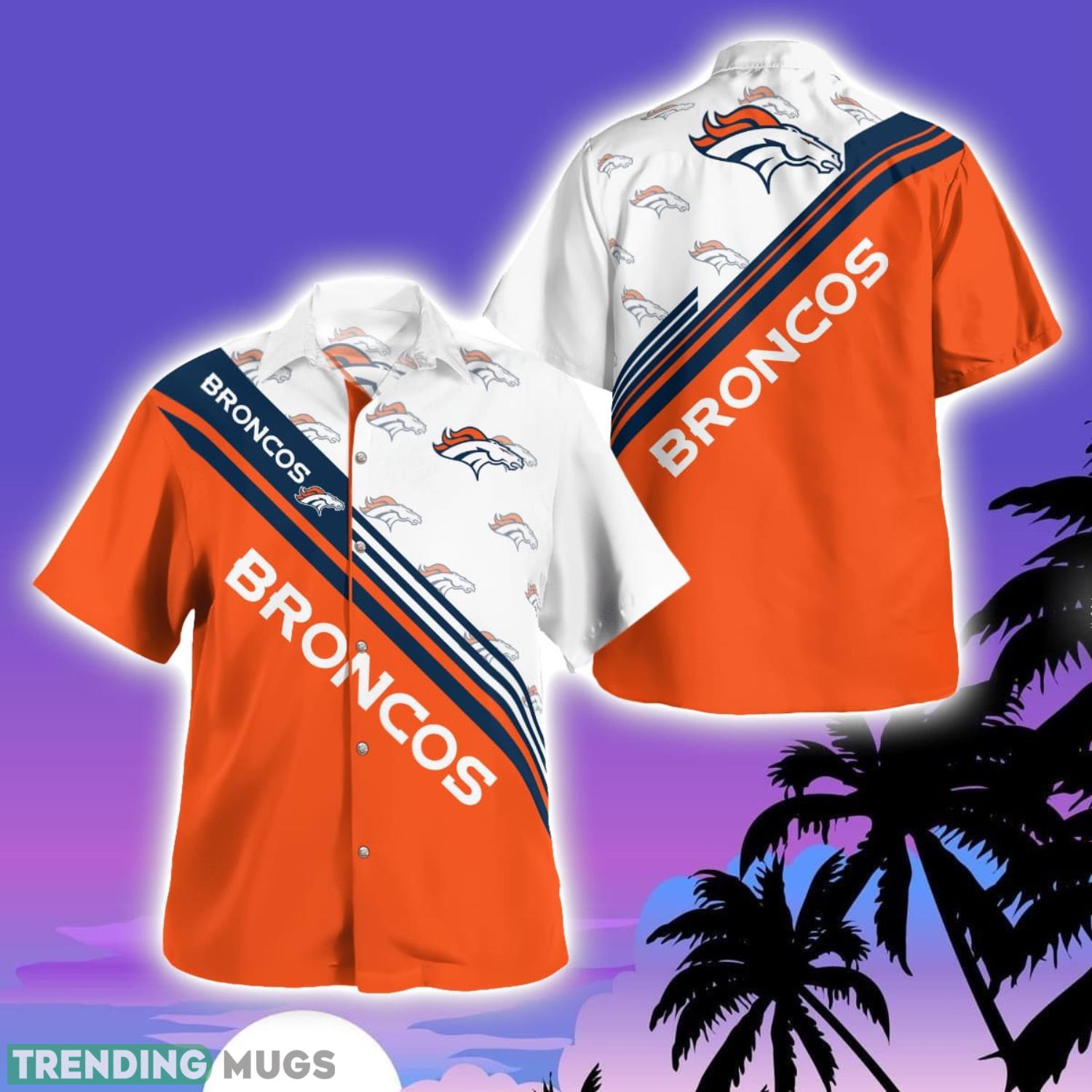Denver Broncos Logo Printed Aloha Hawaiian Shirt Special Gift For Fans Product Photo 1