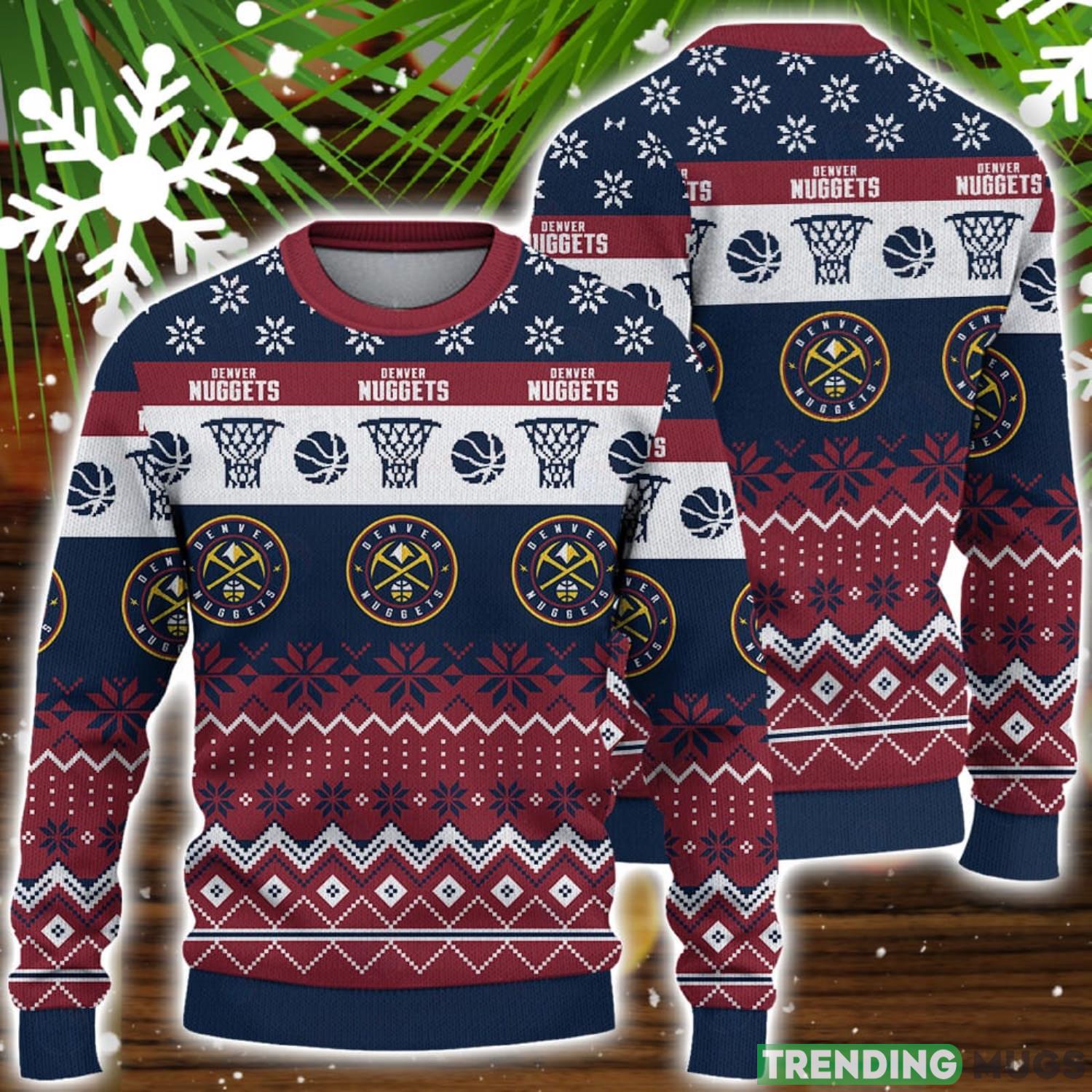 Denver Nuggets National Basketball Association Knitting Ugly Christmas Sweater Men And Women Sport Gift Product Photo 1