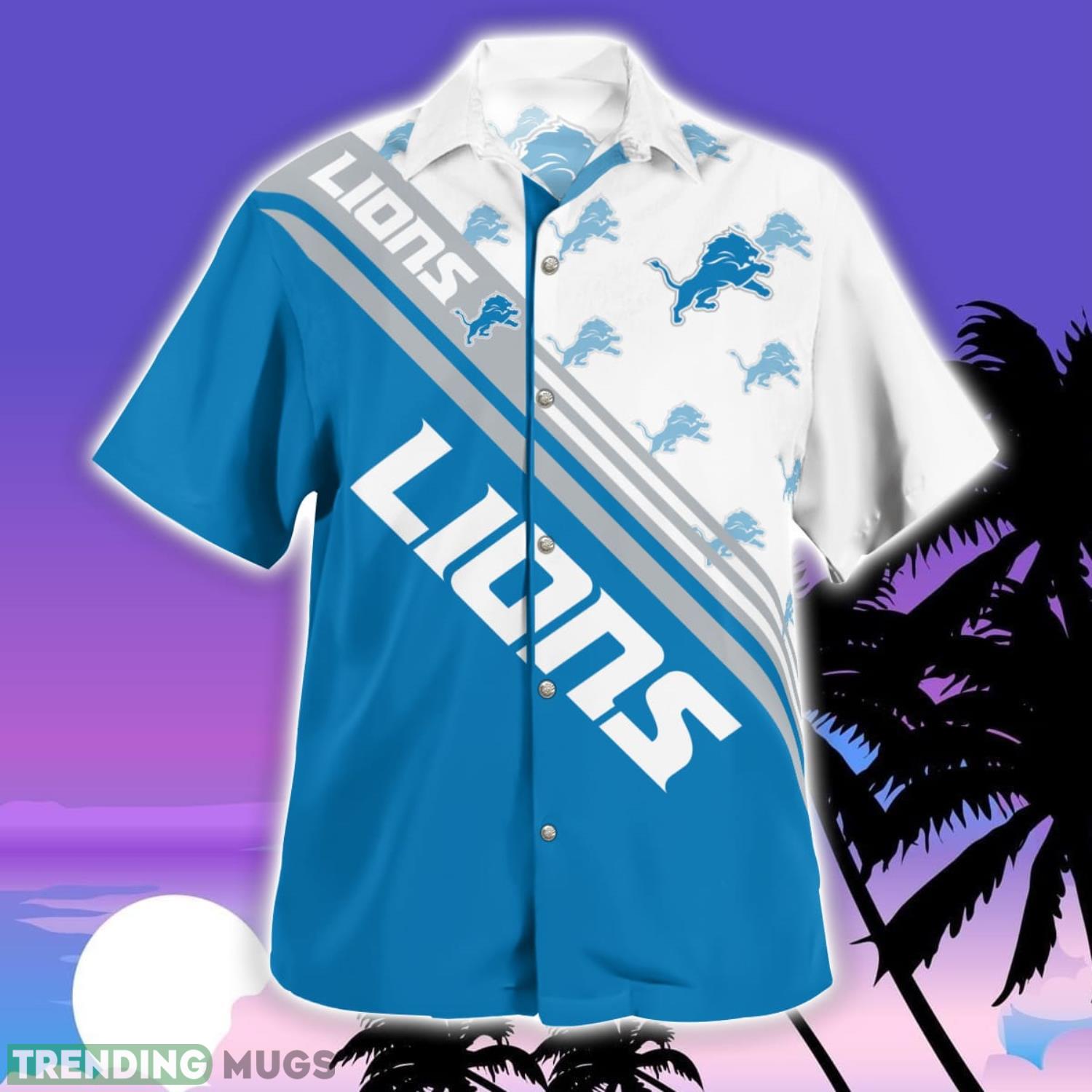 Detroit Lions Logo Printed Aloha Hawaiian Shirt Special Gift For Fans Hawaiian Shirt Detroit Lions Logo Printed Aloha Hawaiian Shirt Special Gift For Fans Hawaiian Shirt
