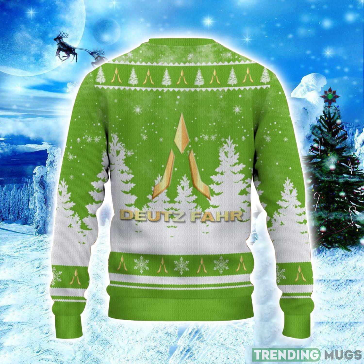 Deutz Fahr Logo Wearing Santa Hat Christmas Gift Ugly Christmas Sweater Christmas Gift Ideas 3D Sweater Deutz Fahr Logo Wearing Santa Hat Christmas Gift Ugly Christmas Sweater Christmas Gift Ideas 3D Sweater