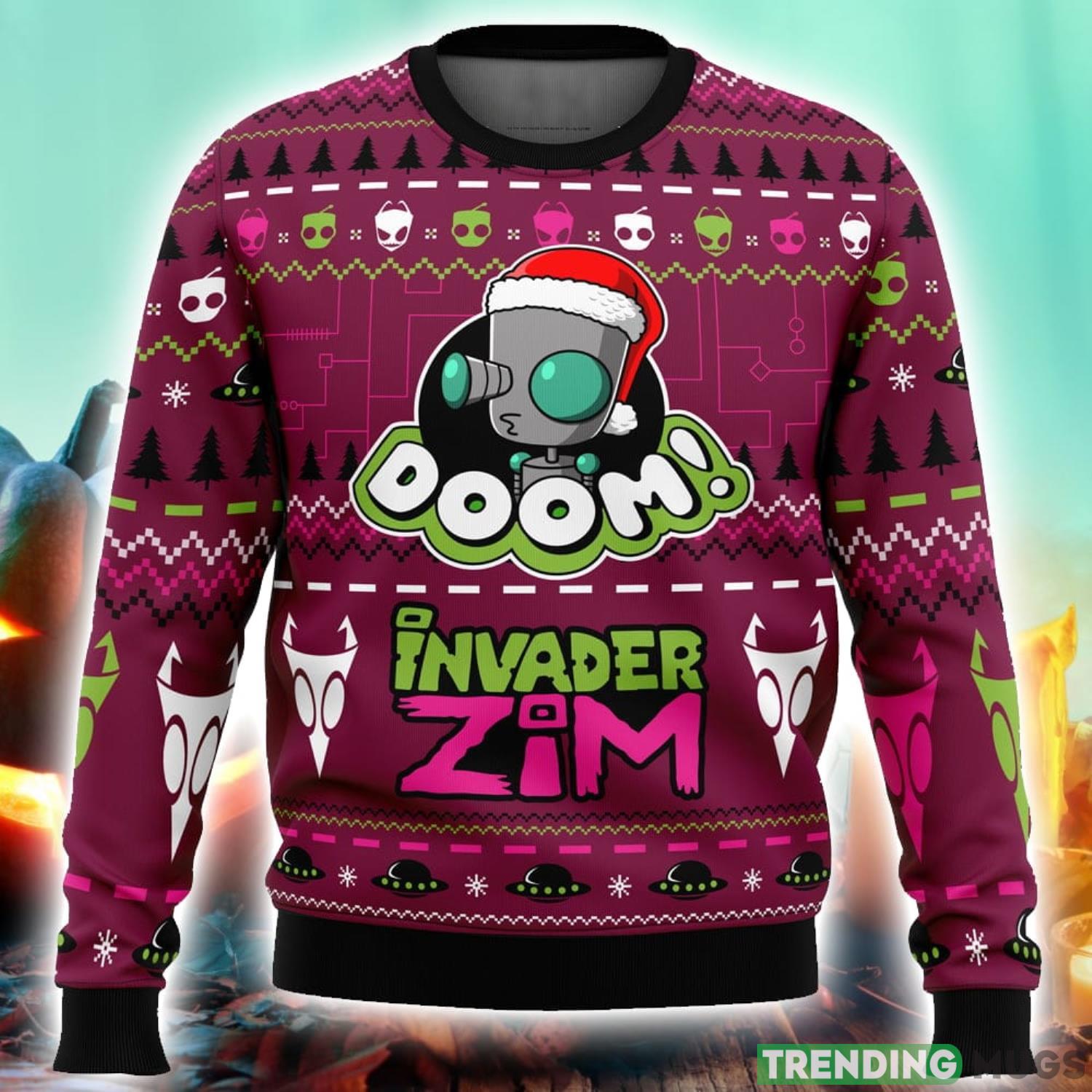 Doom Invader Zim Ugly Christmas Sweater 3D Printed Men And Women Christmas Hoiliday Gift 3D Sweater Doom Invader Zim Ugly Christmas Sweater 3D Printed Men And Women Christmas Hoiliday Gift 3D Sweater