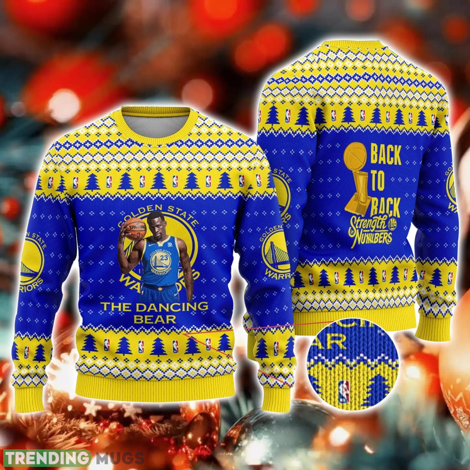 Draymond Green Golden States Warriors NBA Back To Back Ugly Christmas Sweater Christmas Gift For Sport Fans Product Photo 1 Draymond Green Golden States Warriors NBA Back To Back Ugly Christmas Sweater Christmas Gift For Sport Fans Product Photo 1