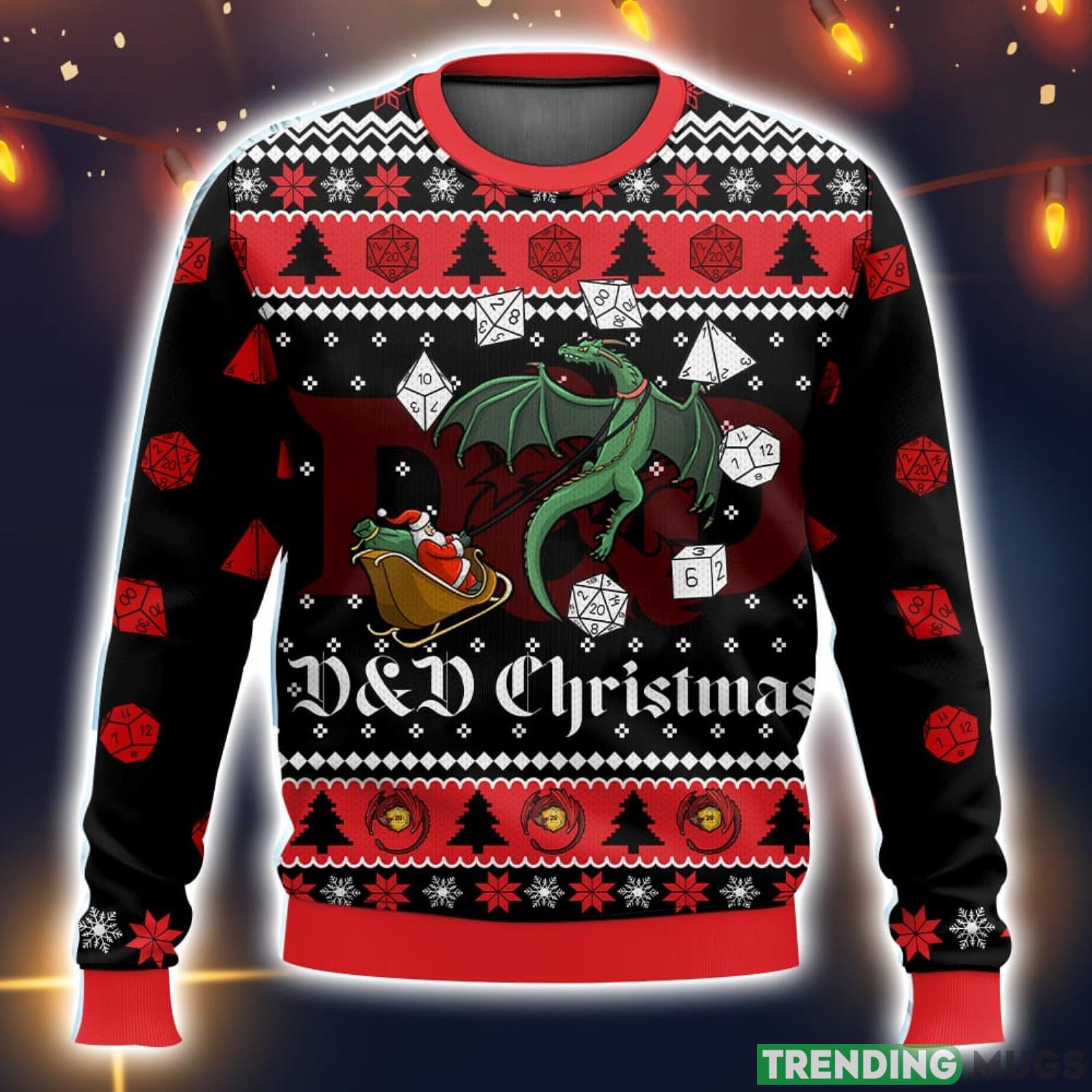 Dungeons & Dragons Christmas 3D Ugly Christmas Sweater Men And Women Christmas Gift Product Photo 1