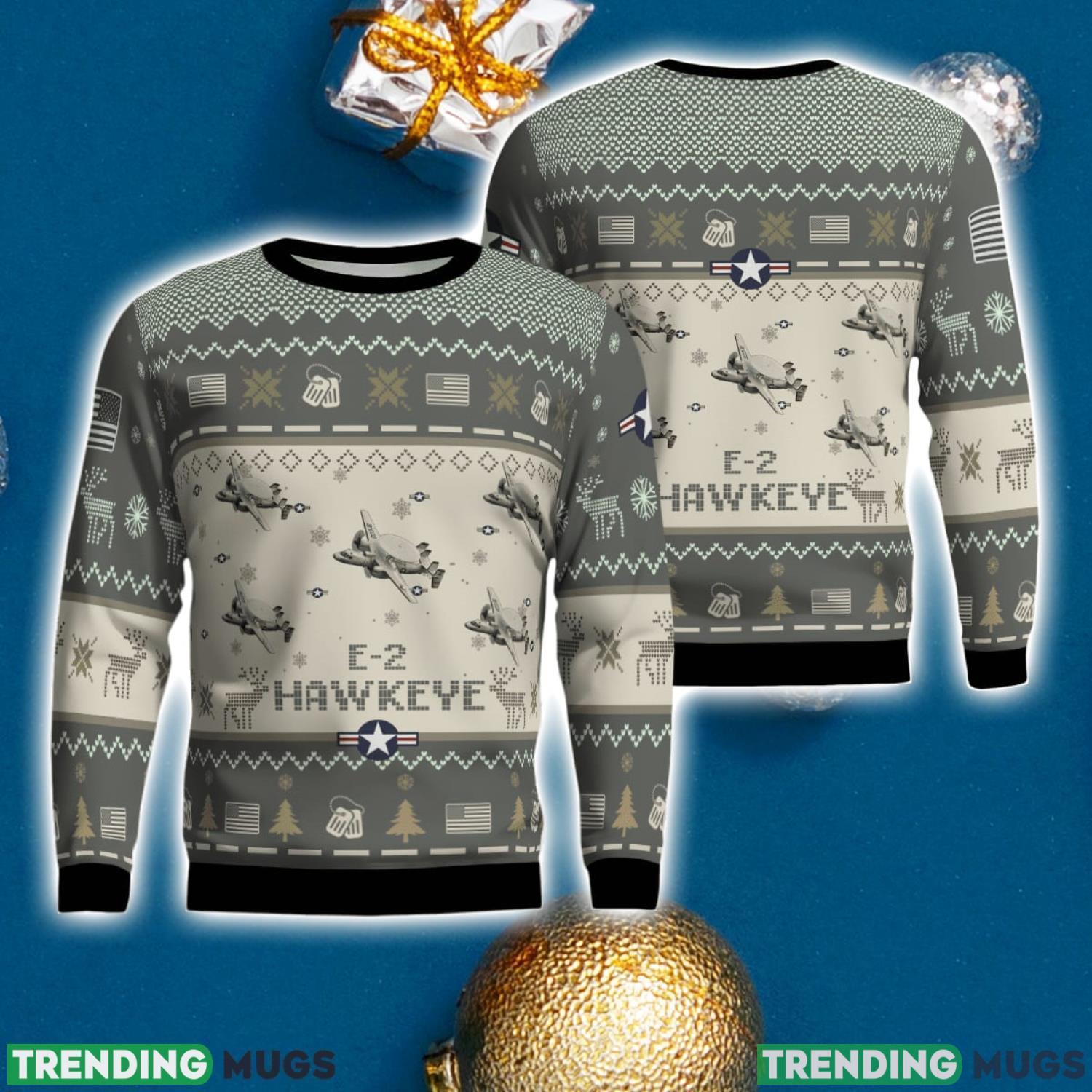 E-2 Hawkeye E2 Aircraft New Trend Veteran Sweater Ugly Christmas Sweater Gift For Christmas Product Photo 1 E-2 Hawkeye E2 Aircraft New Trend Veteran Sweater Ugly Christmas Sweater Gift For Christmas Product Photo 1