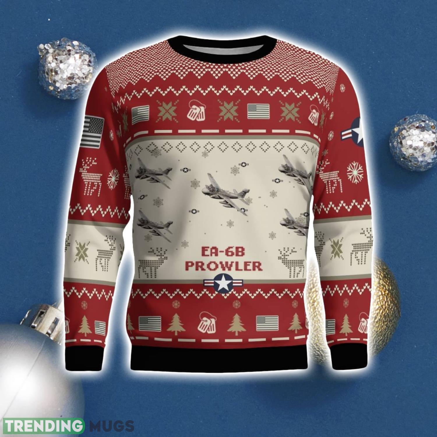 EA 6B Prowler EA6B Aircraft Ugly Christmas Sweater Christmas Gift Veteran 3D Sweater 3D Sweater EA 6B Prowler EA6B Aircraft Ugly Christmas Sweater Christmas Gift Veteran 3D Sweater 3D Sweater