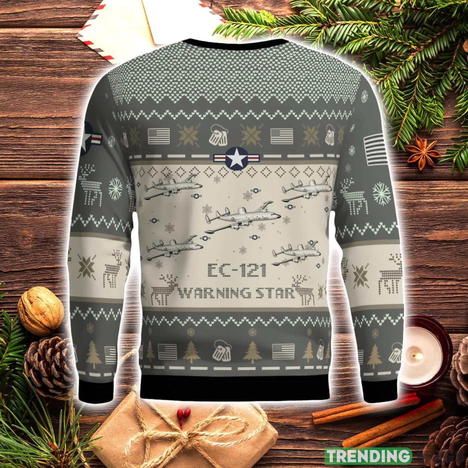 EC 121 Warning Star EC121 Aircraft New Trend Veteran Sweater Ugly Christmas Sweater Military Christmas Sweater 3D Sweater EC 121 Warning Star EC121 Aircraft New Trend Veteran Sweater Ugly Christmas Sweater Military Christmas Sweater 3D Sweater