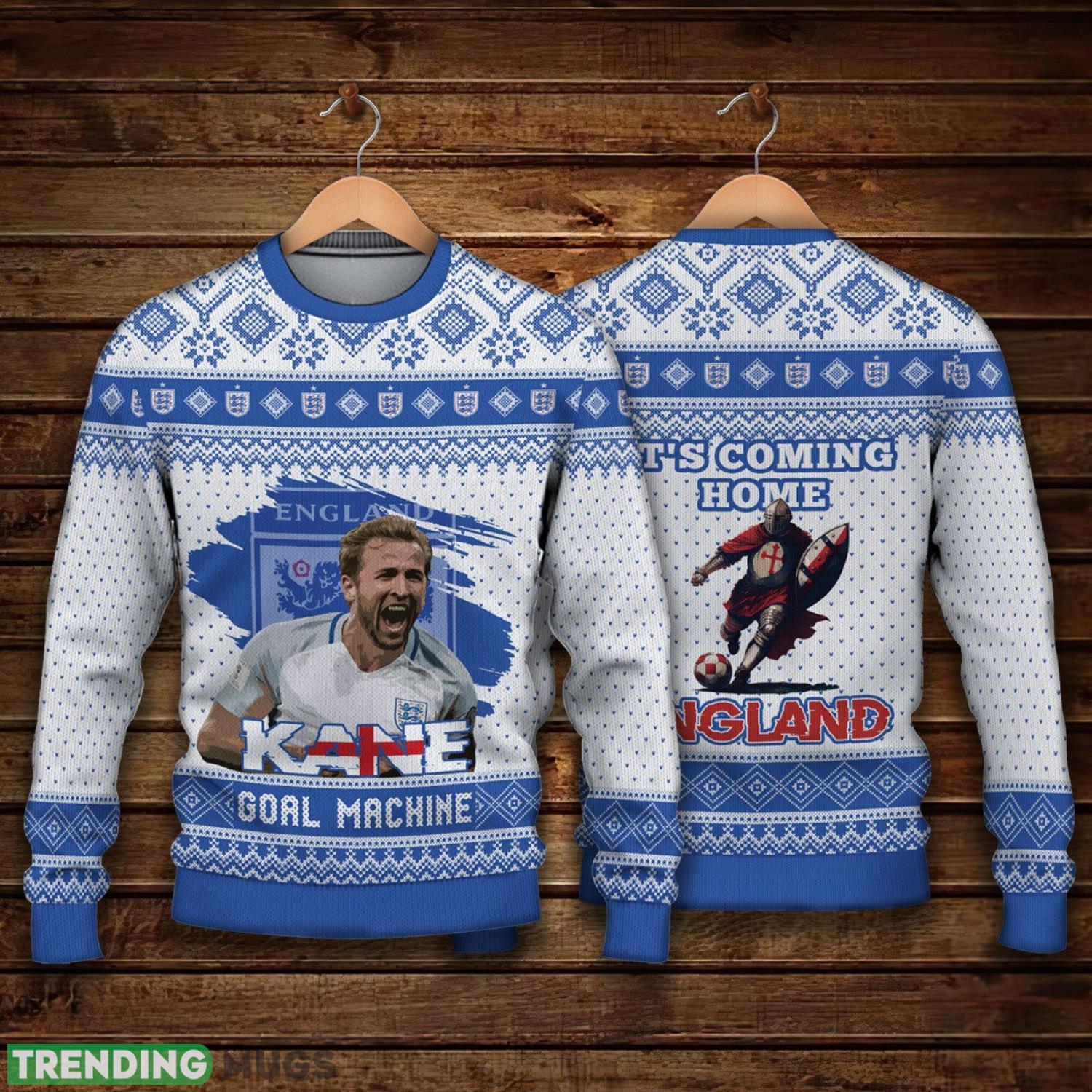 England Harry Kane It's Coming Home FiFa Qatar World Cup 2022 Ugly Christmas Sweater Christmas Gift For Sport Fans 3D Sweater England Harry Kane It's Coming Home FiFa Qatar World Cup 2022 Ugly Christmas Sweater Christmas Gift For Sport Fans Product Photo 1
