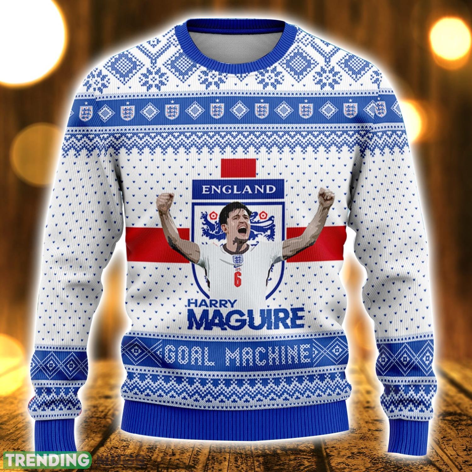 England Harry Maguire Together For England FiFa World Cup Qatar 2022 Ugly Christmas Sweater Christmas Gift For Sport Fans 3D Sweater England Harry Maguire Together For England FiFa World Cup Qatar 2022 Ugly Christmas Sweater Christmas Gift For Sport Fans 3D Sweater