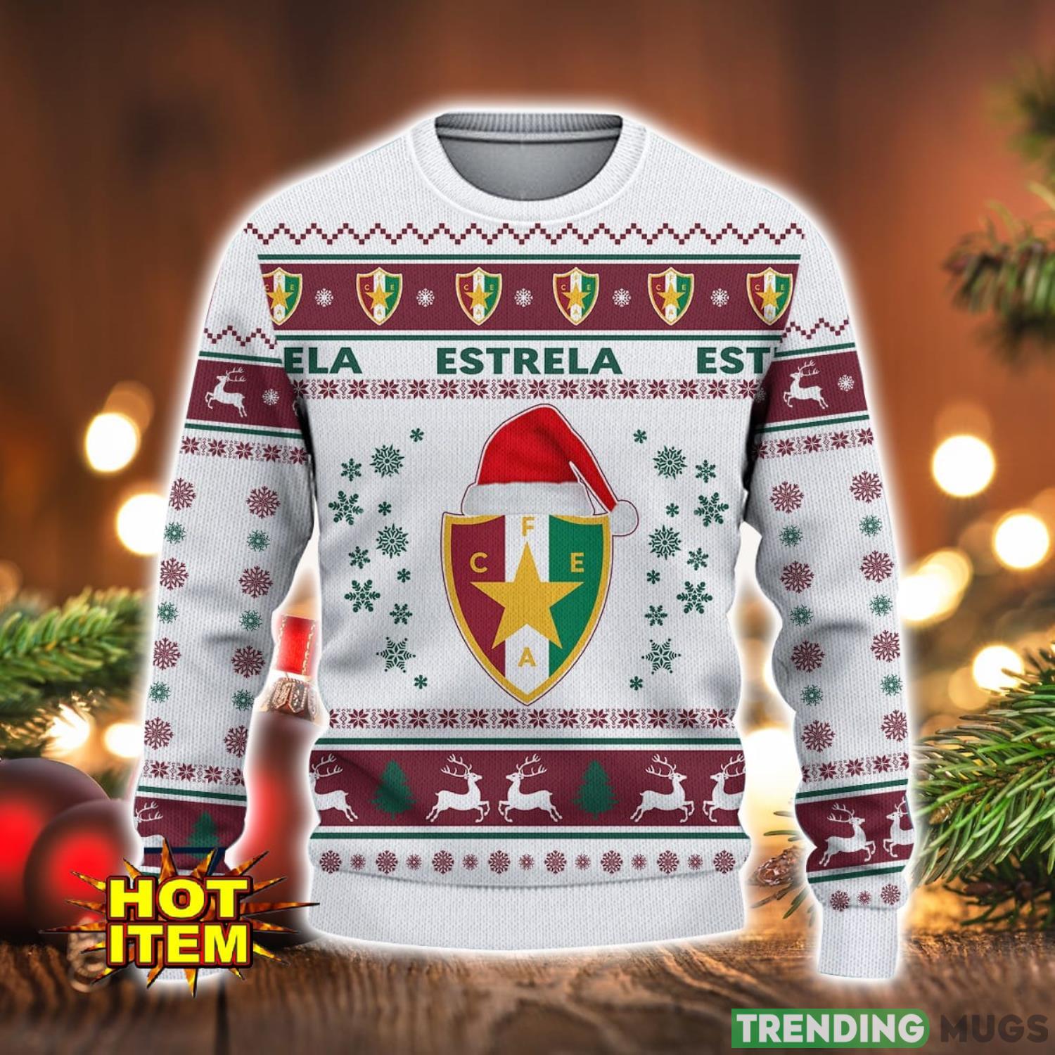 Estrela da Amadora 3D Ugly Christmas Sweater For Men And Women Sport Fans 3D Sweater Estrela da Amadora 3D Ugly Christmas Sweater For Men And Women Sport Fans 3D Sweater