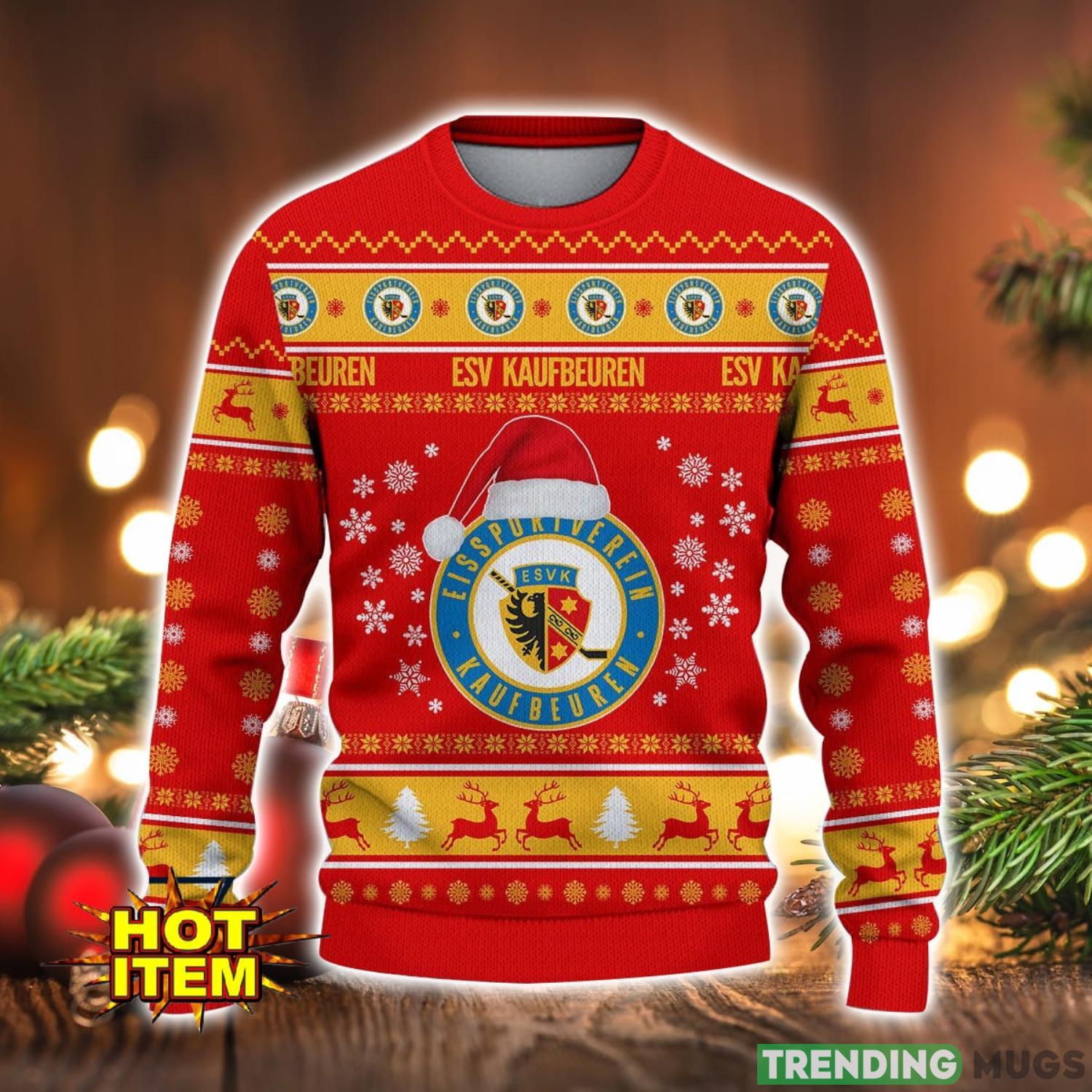 ESV Kaufbeuren 3D Ugly Christmas Sweater For Men And Women Sport Fans 3D Sweater ESV Kaufbeuren 3D Ugly Christmas Sweater For Men And Women Sport Fans 3D Sweater