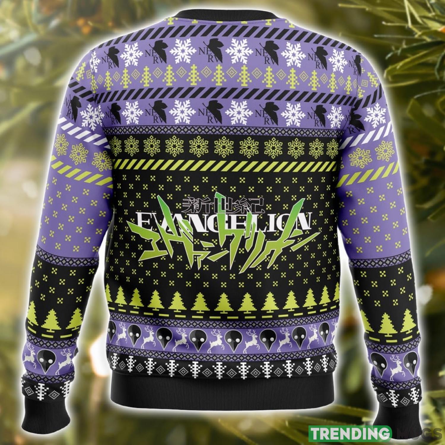 Eva 01 Neon Genesis Evangelion Ugly Christmas Sweater Holiday Gift Christmas Sweater 3D Sweater Eva 01 Neon Genesis Evangelion Ugly Christmas Sweater Holiday Gift Christmas Sweater 3D Sweater