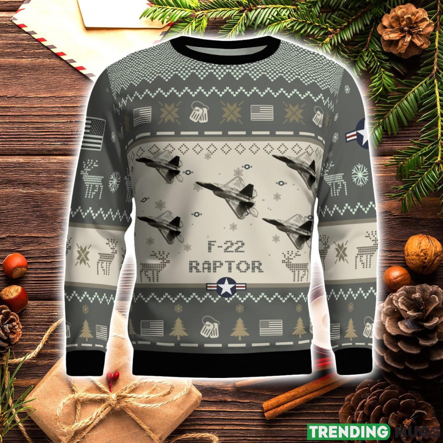 F 22 Raptor F22 Aircraft New Trend Veteran Sweater Ugly Christmas Sweater Military Christmas Sweater 3D Sweater F 22 Raptor F22 Aircraft New Trend Veteran Sweater Ugly Christmas Sweater Military Christmas Sweater 3D Sweater