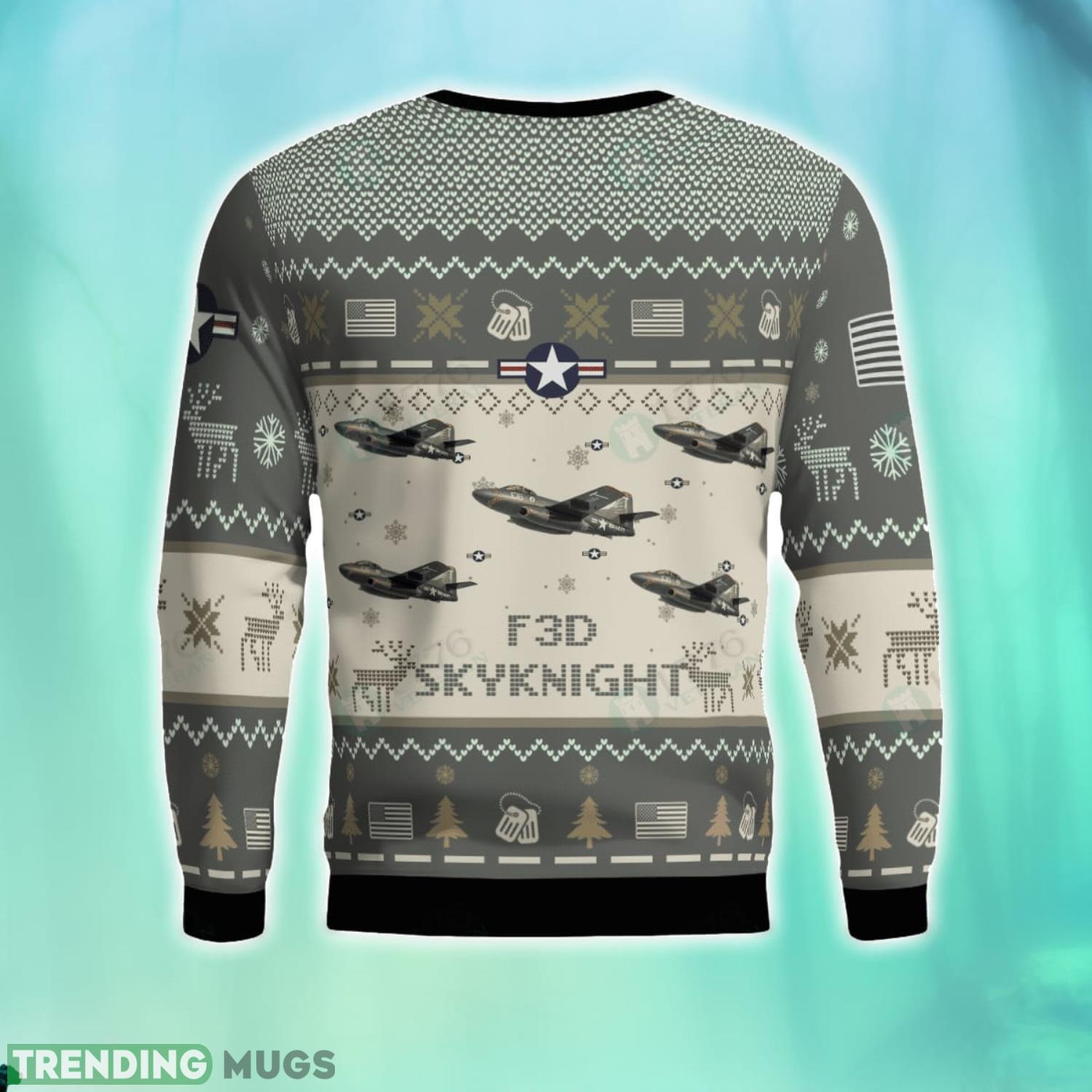 F3D Skyknight 3D Aircraft Ugly Sweater Christmas Gift For Men And Women 3D Sweater F3D Skyknight 3D Aircraft Ugly Sweater Christmas Gift For Men And Women 3D Sweater