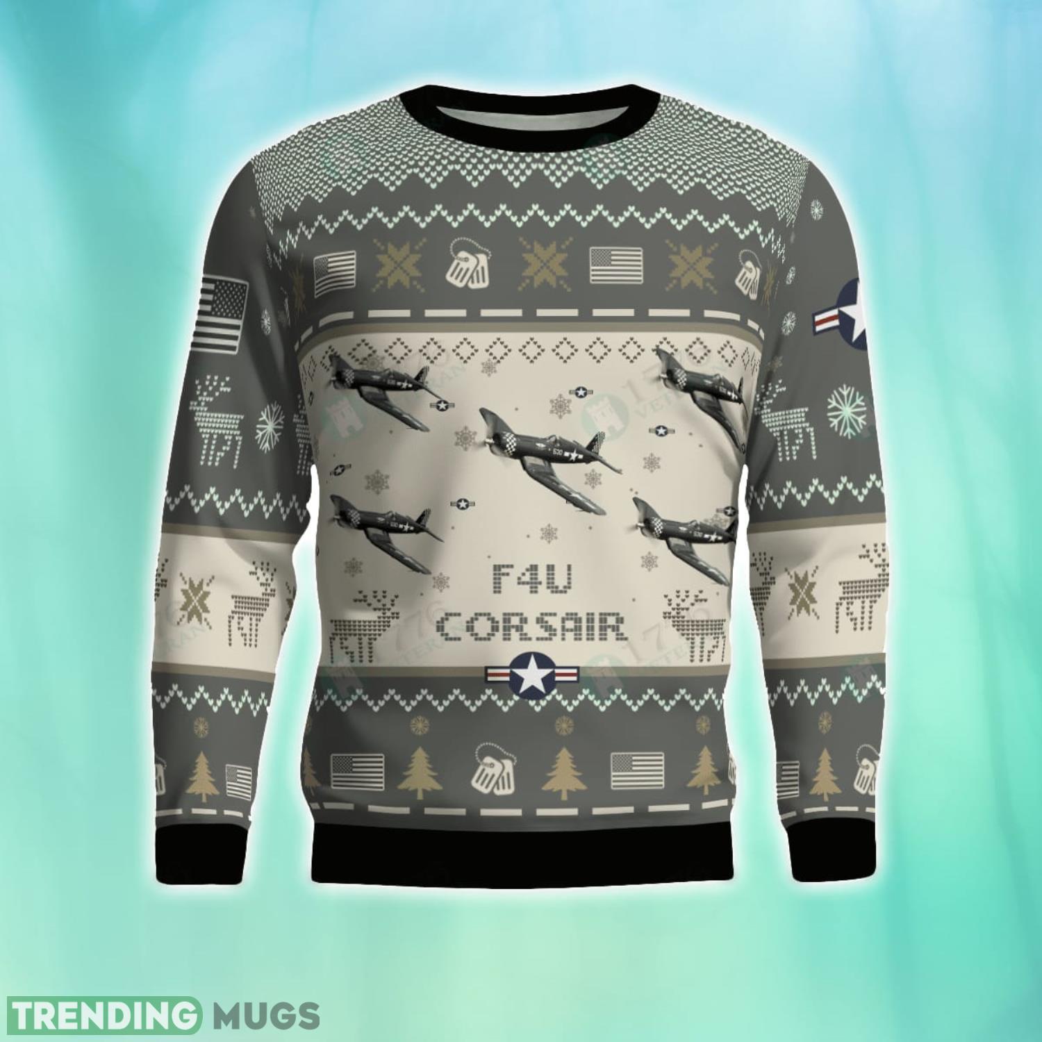 F4U Corsair 3D Aircraft Ugly Sweater Christmas Gift For Men And Women Product Photo 1 F4U Corsair 3D Aircraft Ugly Sweater Christmas Gift For Men And Women Product Photo 1