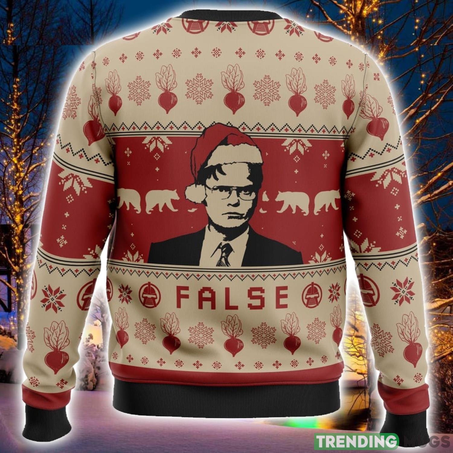 False The Office Ugly Christmas Sweater 3D Printed Men And Women Christmas Hoiliday Gift 3D Sweater False The Office Ugly Christmas Sweater 3D Printed Men And Women Christmas Hoiliday Gift 3D Sweater