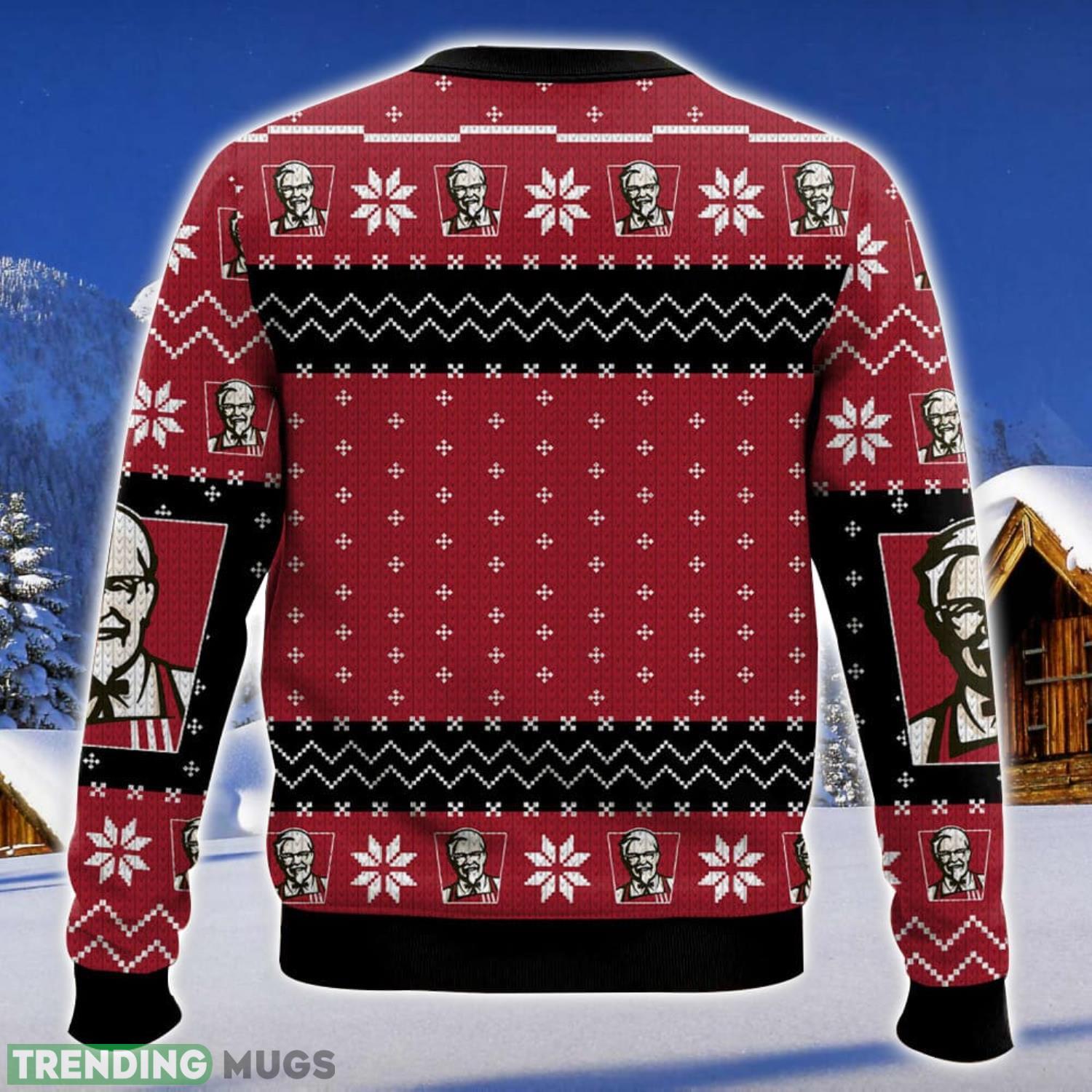 Fast Food KFC All Over Printed Ugly Christmas Sweater 2023 Christmas Gift Ideas Holiday Gift 3D Sweater Fast Food KFC All Over Printed Ugly Christmas Sweater 2023 Christmas Gift Ideas Holiday Gift 3D Sweater