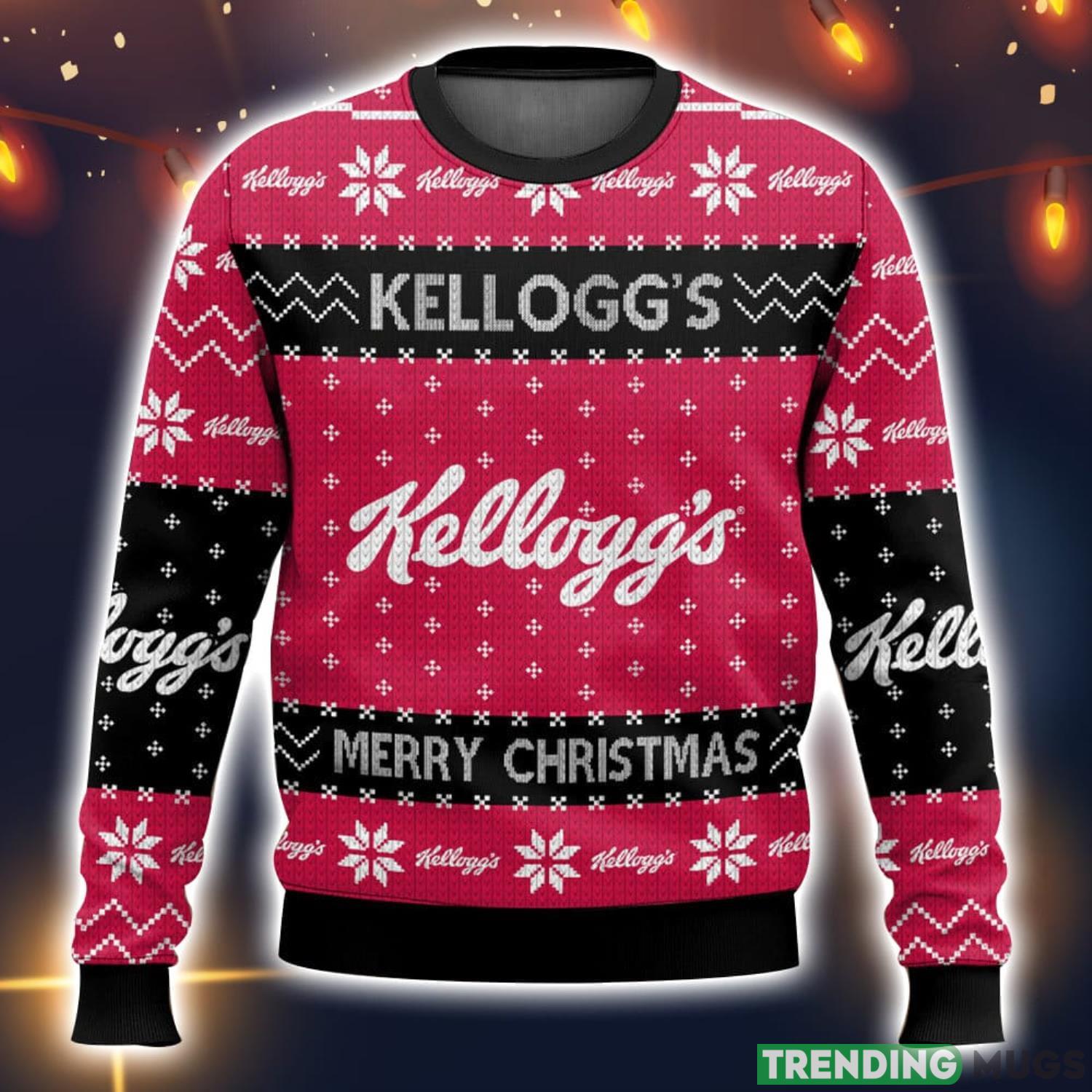 Favorite Food Brands Kellogg’s 3D Ugly Christmas Sweater Men And Women Christmas Gift Product Photo 1 Favorite Food Brands Kellogg’s 3D Ugly Christmas Sweater Men And Women Christmas Gift Product Photo 1