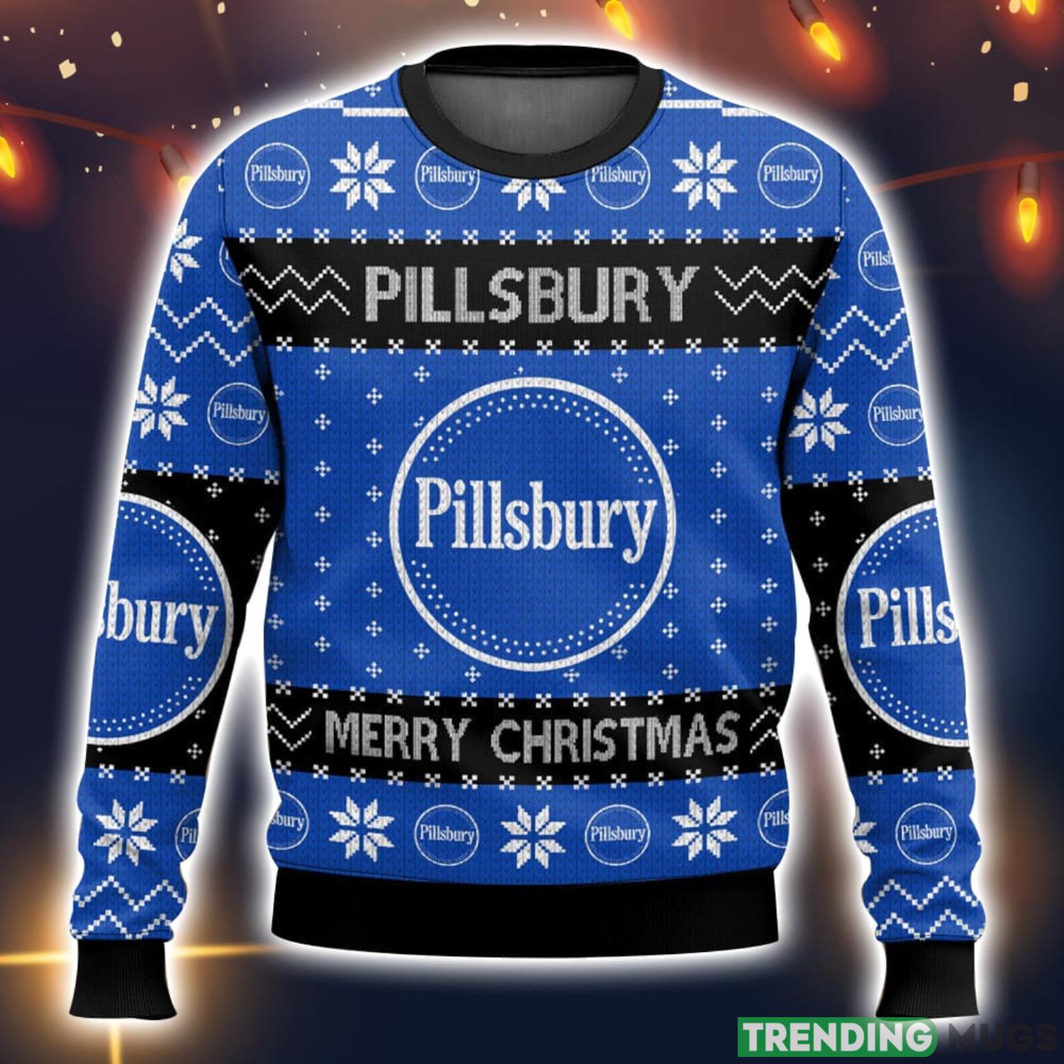 Favorite Food Brands Pillsbury 3D Ugly Christmas Sweater Men And Women Christmas Gift Product Photo 1 Favorite Food Brands Pillsbury 3D Ugly Christmas Sweater Men And Women Christmas Gift Product Photo 1