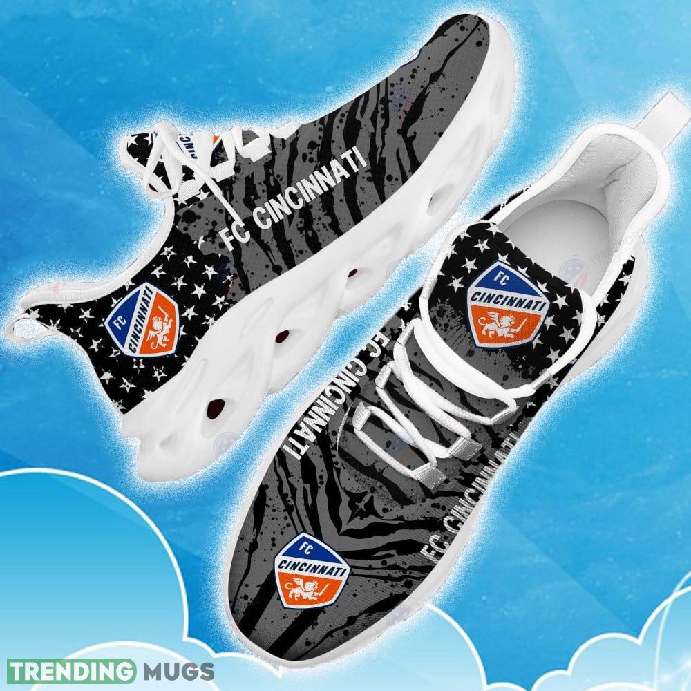 Fc Cincinnati Black New Chunky Shoes Camo Logo Printed For Men And Women Gift Fans Max Soul Sneakers Max Soul Fc Cincinnati Black New Chunky Shoes Camo Logo Printed For Men And Women Gift Fans Max Soul Sneakers Max Soul