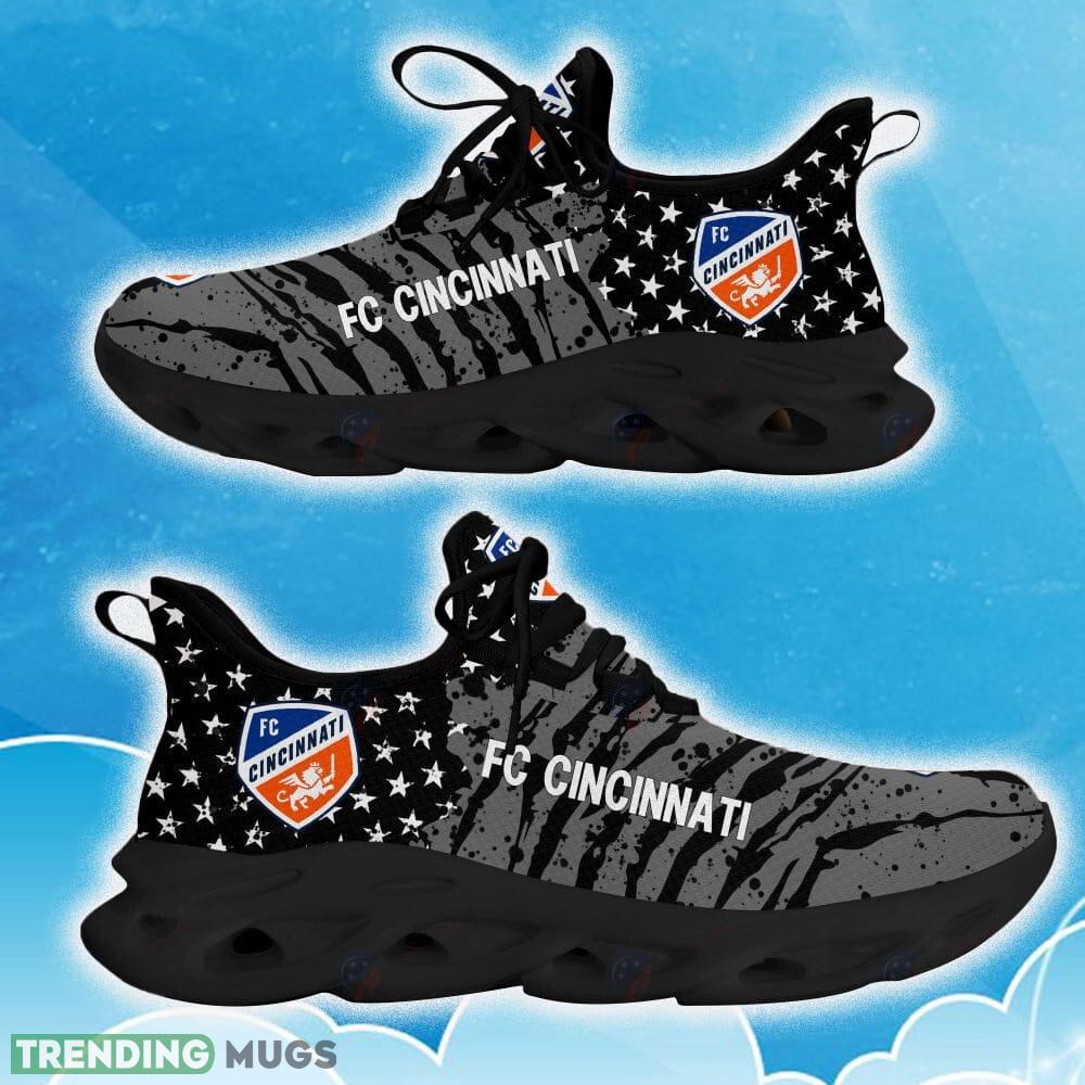 Fc Cincinnati Black New Chunky Shoes Camo Logo Printed For Men And Women Gift Fans Max Soul Sneakers - Fc Cincinnati Clunky Sneakers Photo 1 Fc Cincinnati Black New Chunky Shoes Camo Logo Printed For Men And Women Gift Fans Max Soul Sneakers - Fc Cincinnati Clunky Sneakers Photo 1