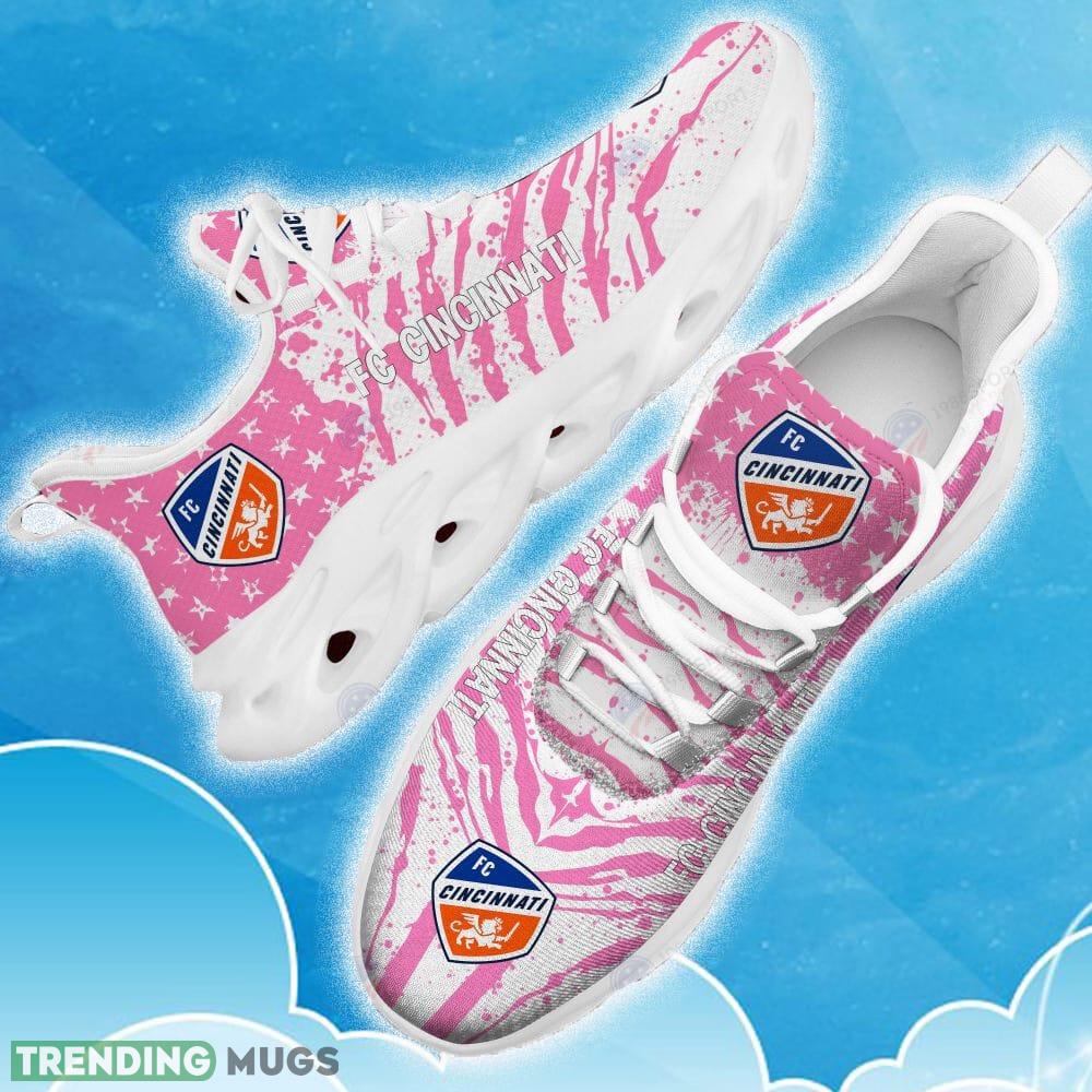 Fc Cincinnati Pink New Chunky Shoes Camo Logo Printed For Men And Women Gift Fans Max Soul Sneakers Max Soul Fc Cincinnati Pink New Chunky Shoes Camo Logo Printed For Men And Women Gift Fans Max Soul Sneakers Max Soul