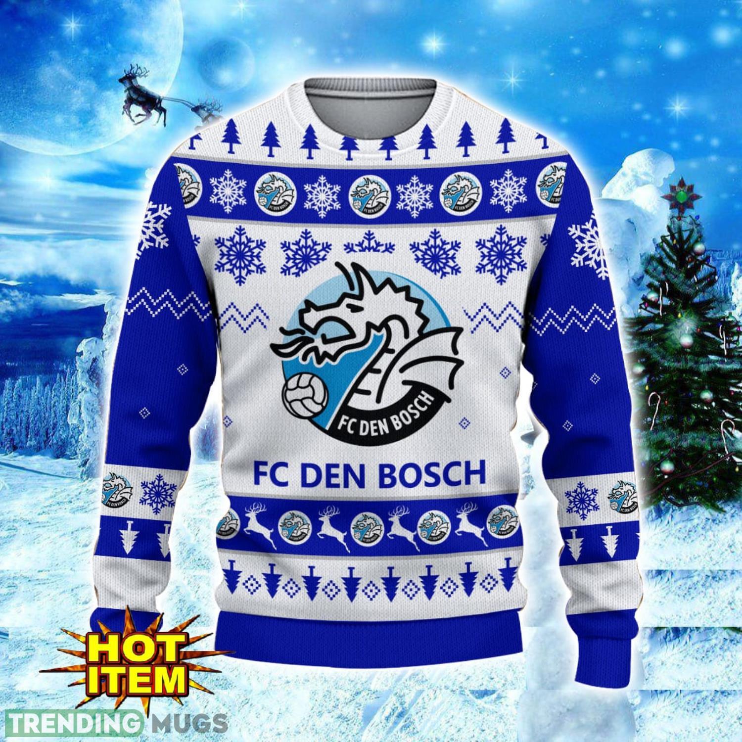 FC Den Bosch 3D Sweater Gift For Men And Women Snowflake Pattern Ugly Christmas Sweater 3D Sweater FC Den Bosch 3D Sweater Gift For Men And Women Snowflake Pattern Ugly Christmas Sweater 3D Sweater
