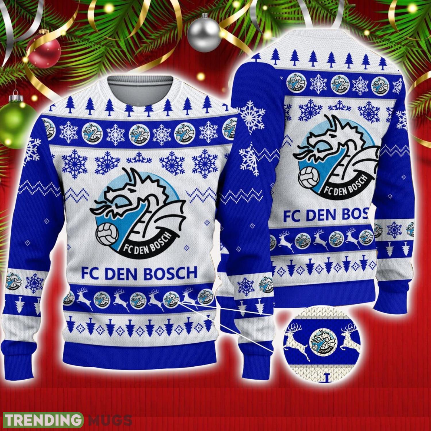 FC Den Bosch 3D Sweater Gift For Men And Women Snowflake Pattern Ugly Christmas Sweater Product Photo 1 FC Den Bosch 3D Sweater Gift For Men And Women Snowflake Pattern Ugly Christmas Sweater Product Photo 1