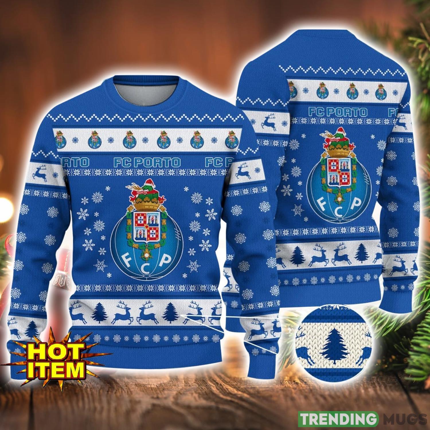 FC Porto 3D Ugly Christmas Sweater For Men And Women Sport Fans Product Photo 1 FC Porto 3D Ugly Christmas Sweater For Men And Women Sport Fans Product Photo 1
