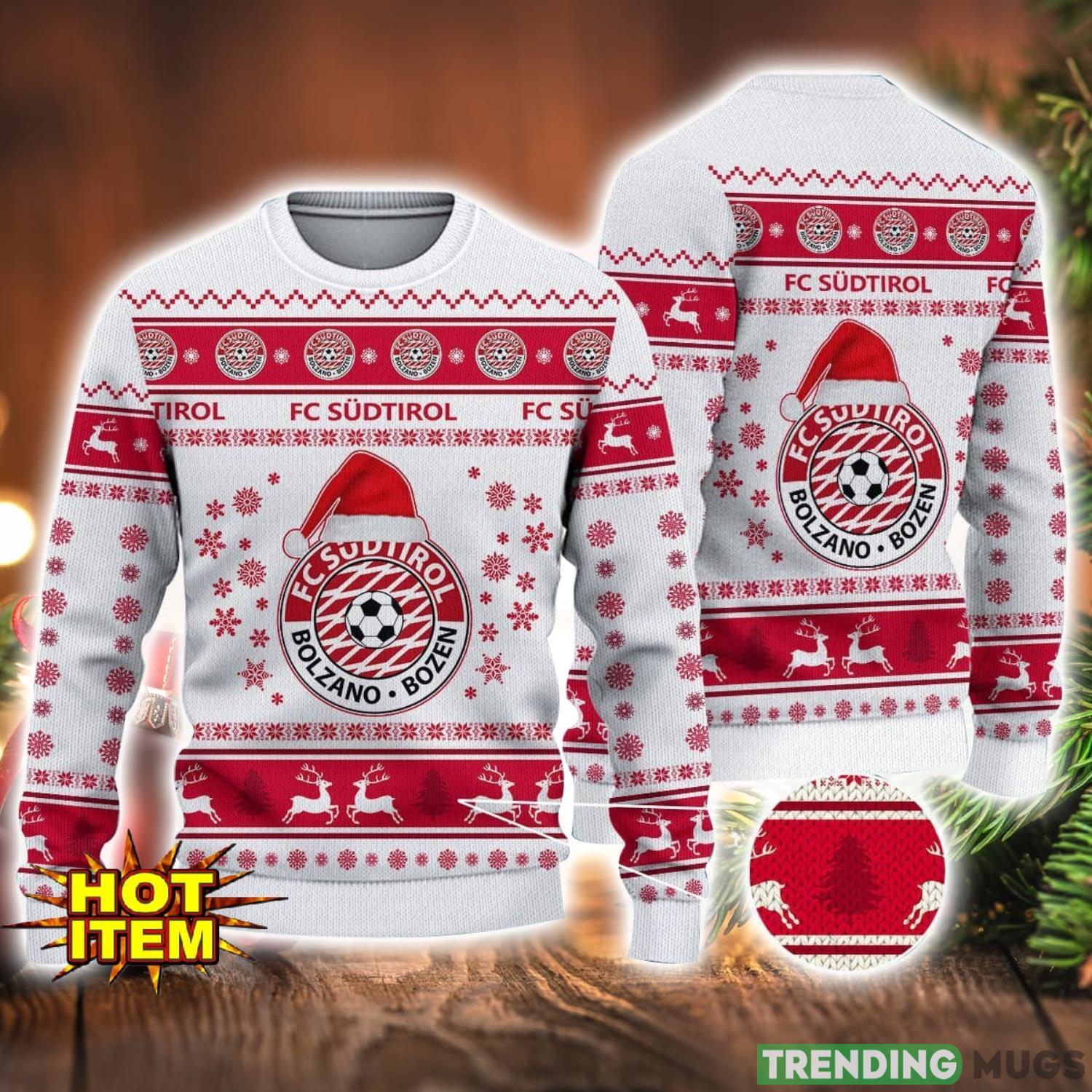 FC Südtirol 3D Ugly Christmas Sweater For Men And Women Sport Fans Product Photo 1 FC Südtirol 3D Ugly Christmas Sweater For Men And Women Sport Fans Product Photo 1