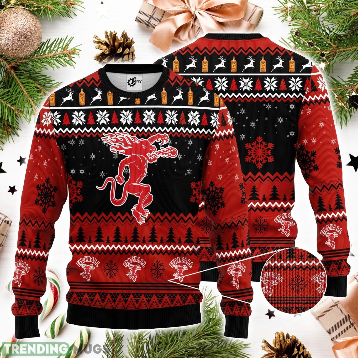 Fireball 3D Ugly Christmas Sweater Unisex Sweater Christmas Gift Product Photo 1 Fireball 3D Ugly Christmas Sweater Unisex Sweater Christmas Gift Product Photo 1