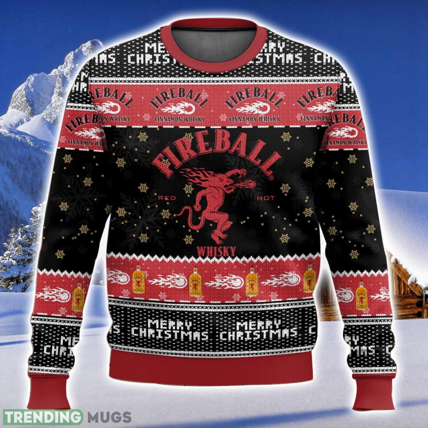 Fireball All Over Printed Ugly Christmas Sweater 2023 Christmas Gift Ideas Holiday Gift Product Photo 1 Fireball All Over Printed Ugly Christmas Sweater 2023 Christmas Gift Ideas Holiday Gift Product Photo 1