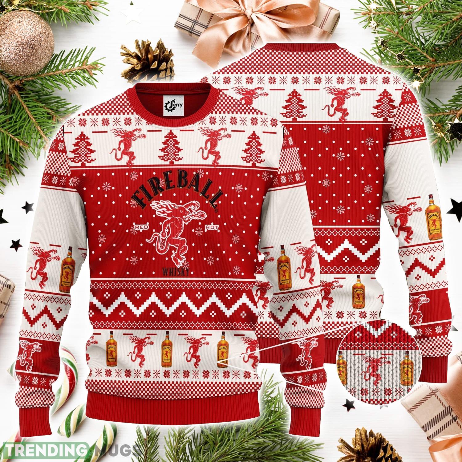 Fireball Christmas Gift 3D Ugly Christmas Sweater Unisex Sweater Christmas Gift Product Photo 1 Fireball Christmas Gift 3D Ugly Christmas Sweater Unisex Sweater Christmas Gift Product Photo 1