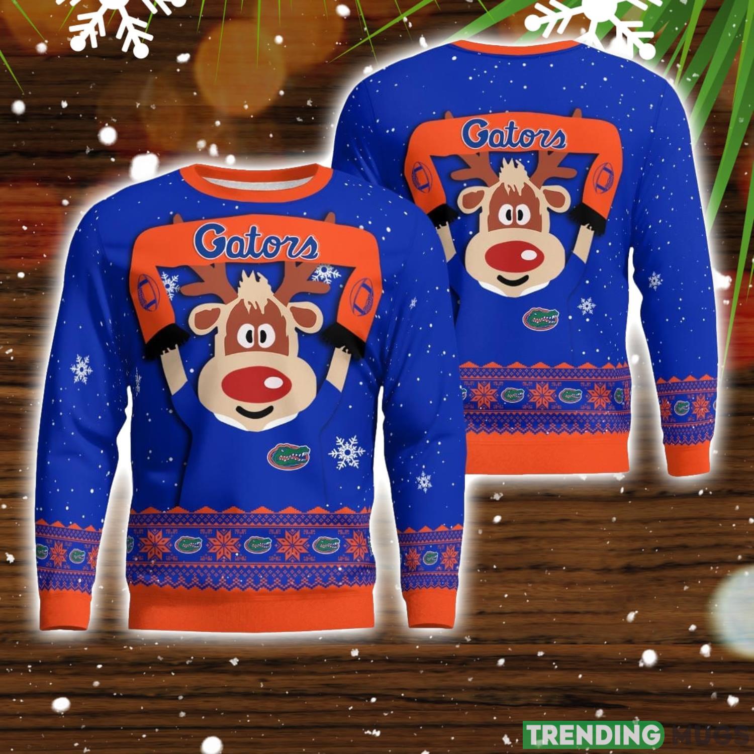 Florida Gators Cute Reindeer Ugly Christmas Sweater Christmas Party Gift Product Photo 1 Florida Gators Cute Reindeer Ugly Christmas Sweater Christmas Party Gift Product Photo 1