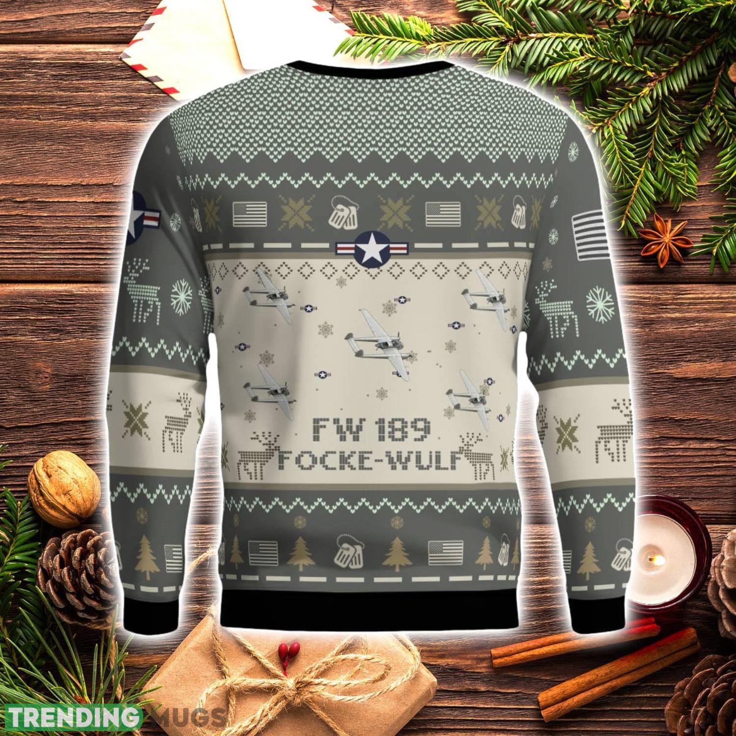 Focke Wulf Fw 189 Uhu Aircraft New Trend Veteran Sweater Ugly Christmas Sweater Military Christmas Sweater 3D Sweater Focke Wulf Fw 189 Uhu Aircraft New Trend Veteran Sweater Ugly Christmas Sweater Military Christmas Sweater 3D Sweater