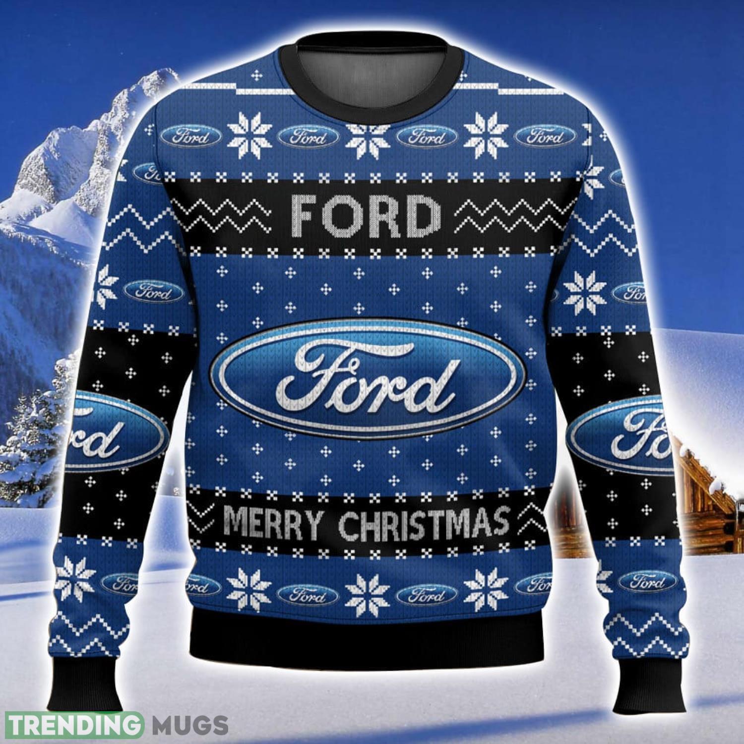 Ford All Over Printed Ugly Christmas Sweater 2023 Christmas Gift Ideas Holiday Gift Product Photo 1 Ford All Over Printed Ugly Christmas Sweater 2023 Christmas Gift Ideas Holiday Gift Product Photo 1