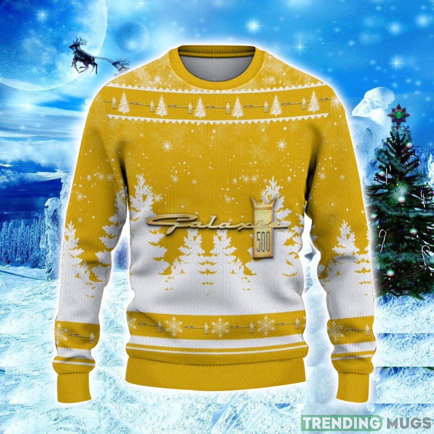 Ford Galaxie Logo Wearing Santa Hat Christmas Gift Ugly Christmas Sweater Christmas Gift Ideas 3D Sweater Ford Galaxie Logo Wearing Santa Hat Christmas Gift Ugly Christmas Sweater Christmas Gift Ideas 3D Sweater