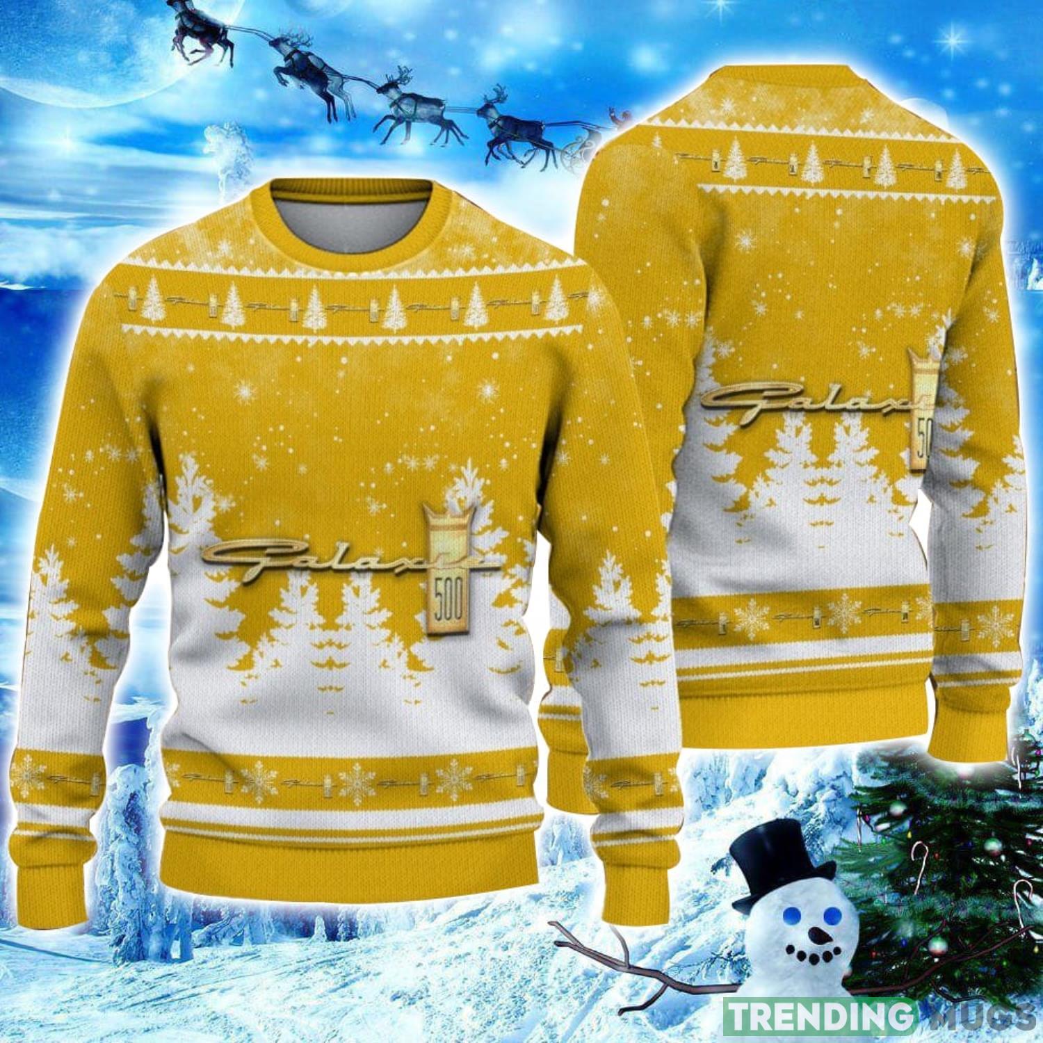 Ford Galaxie Logo Wearing Santa Hat Christmas Gift Ugly Christmas Sweater Christmas Gift Ideas Product Photo 1 Ford Galaxie Logo Wearing Santa Hat Christmas Gift Ugly Christmas Sweater Christmas Gift Ideas Product Photo 1