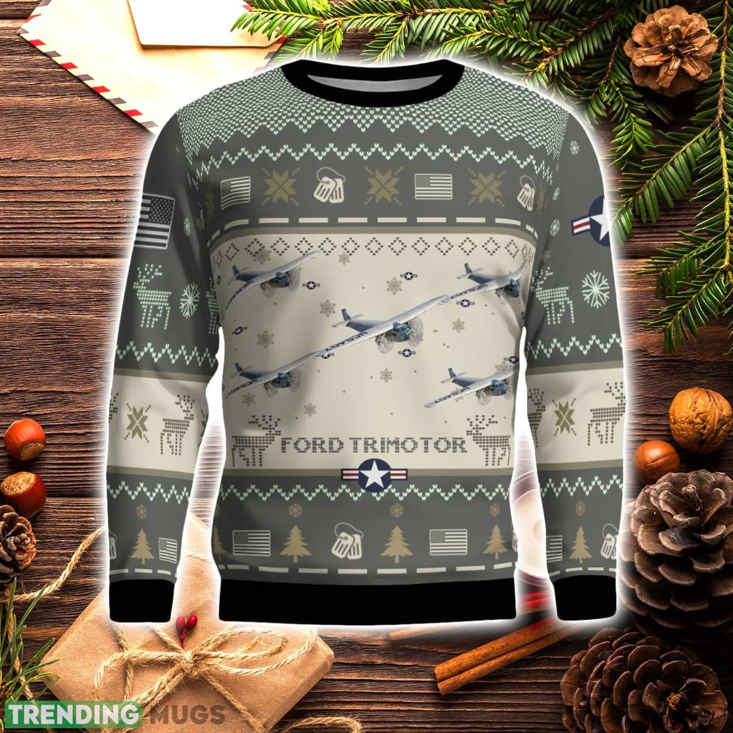 Ford Trimotor Aircraft New Trend Veteran Sweater Ugly Christmas Sweater Military Christmas Sweater 3D Sweater Ford Trimotor Aircraft New Trend Veteran Sweater Ugly Christmas Sweater Military Christmas Sweater 3D Sweater