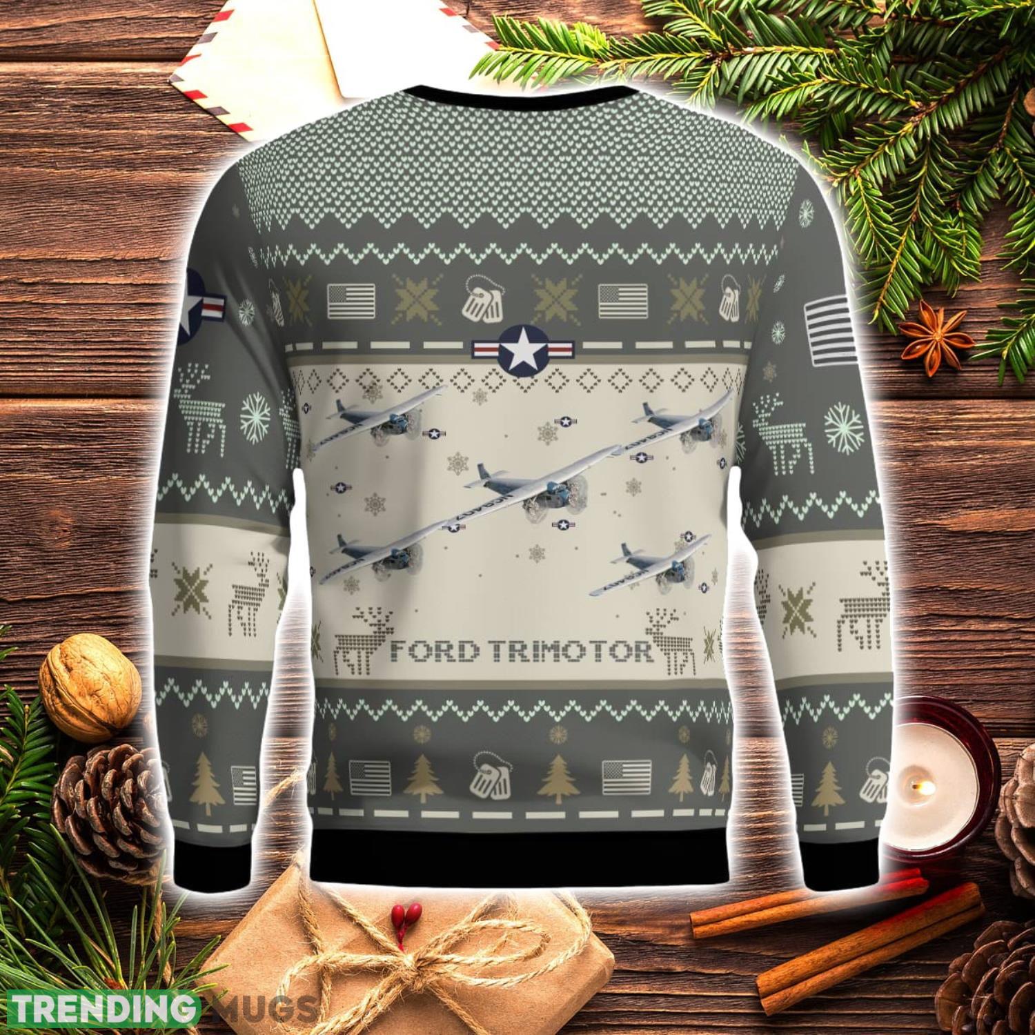 Ford Trimotor Aircraft New Trend Veteran Sweater Ugly Christmas Sweater Military Christmas Sweater 3D Sweater Ford Trimotor Aircraft New Trend Veteran Sweater Ugly Christmas Sweater Military Christmas Sweater 3D Sweater