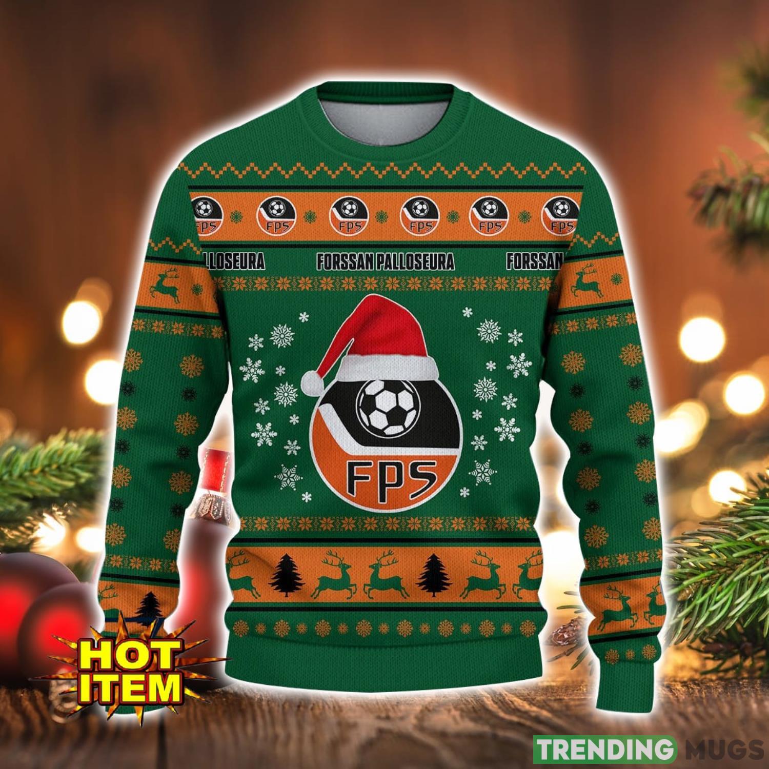 Forssan Palloseura 3D Ugly Christmas Sweater For Men And Women Sport Fans 3D Sweater Forssan Palloseura 3D Ugly Christmas Sweater For Men And Women Sport Fans 3D Sweater