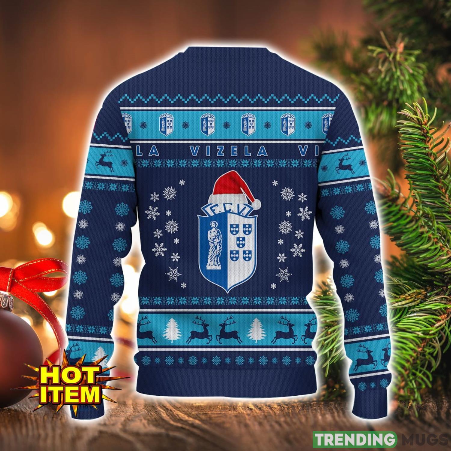 Futebol Clube de Vizela 3D Ugly Christmas Sweater For Men And Women Sport Fans 3D Sweater Futebol Clube de Vizela 3D Ugly Christmas Sweater For Men And Women Sport Fans 3D Sweater