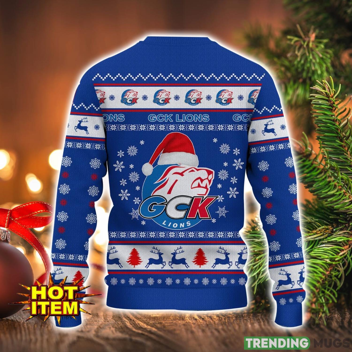 GCK Lions 3D Ugly Christmas Sweater For Men And Women Sport Fans 3D Sweater GCK Lions 3D Ugly Christmas Sweater For Men And Women Sport Fans 3D Sweater