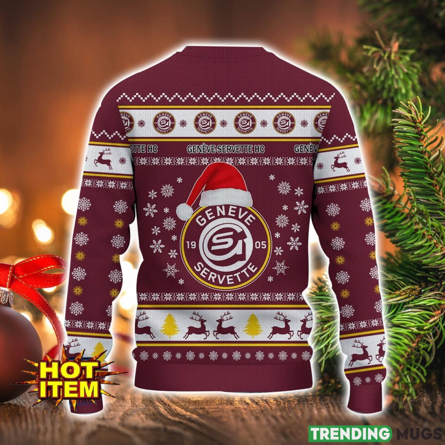Geneve Servette HC 3D Ugly Christmas Sweater For Men And Women Sport Fans 3D Sweater Geneve Servette HC 3D Ugly Christmas Sweater For Men And Women Sport Fans 3D Sweater