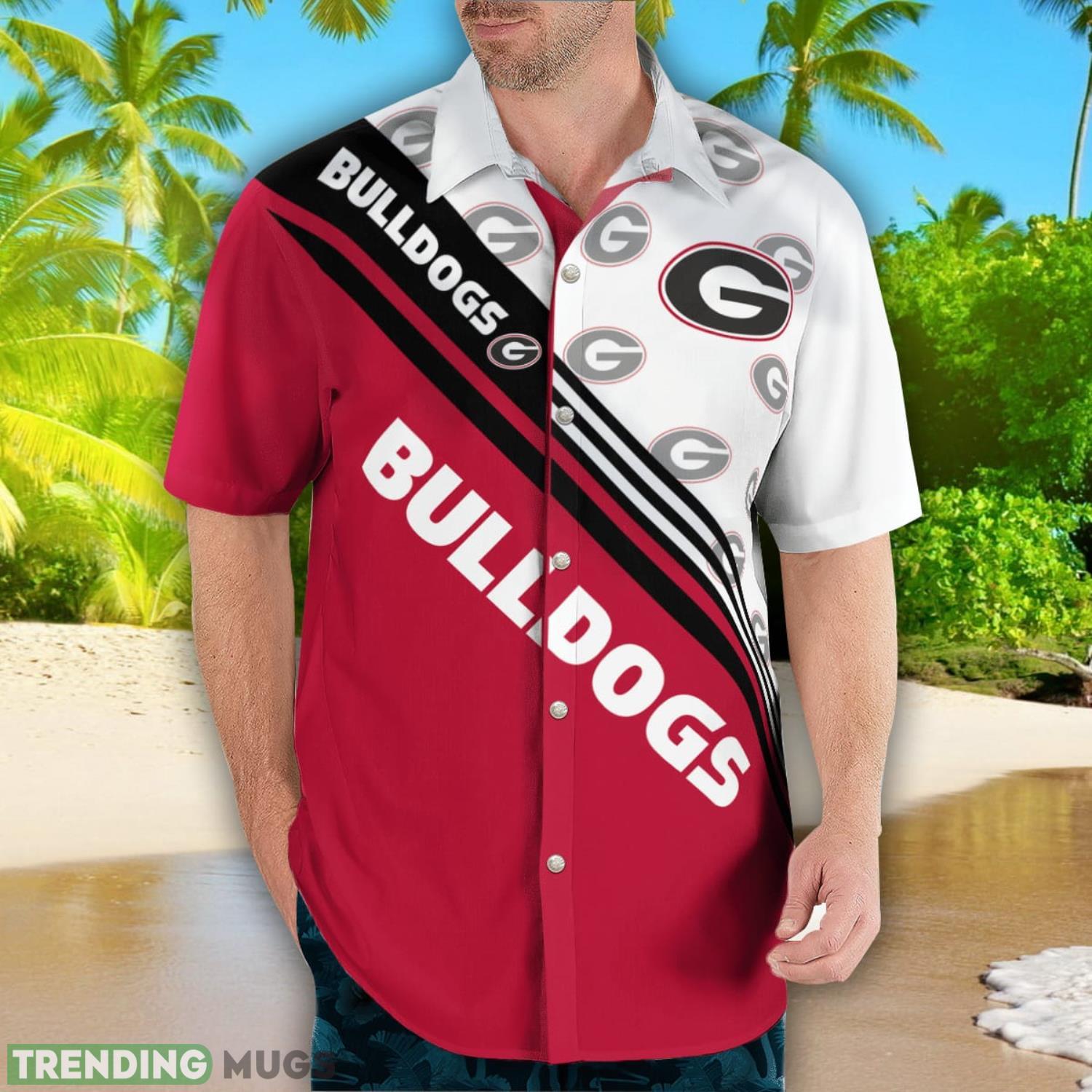 Georgia Bulldogs Logo Printed Aloha Hawaiian Shirt Special Gift For Fans Hawaiian Shirt Georgia Bulldogs Logo Printed Aloha Hawaiian Shirt Special Gift For Fans Hawaiian Shirt